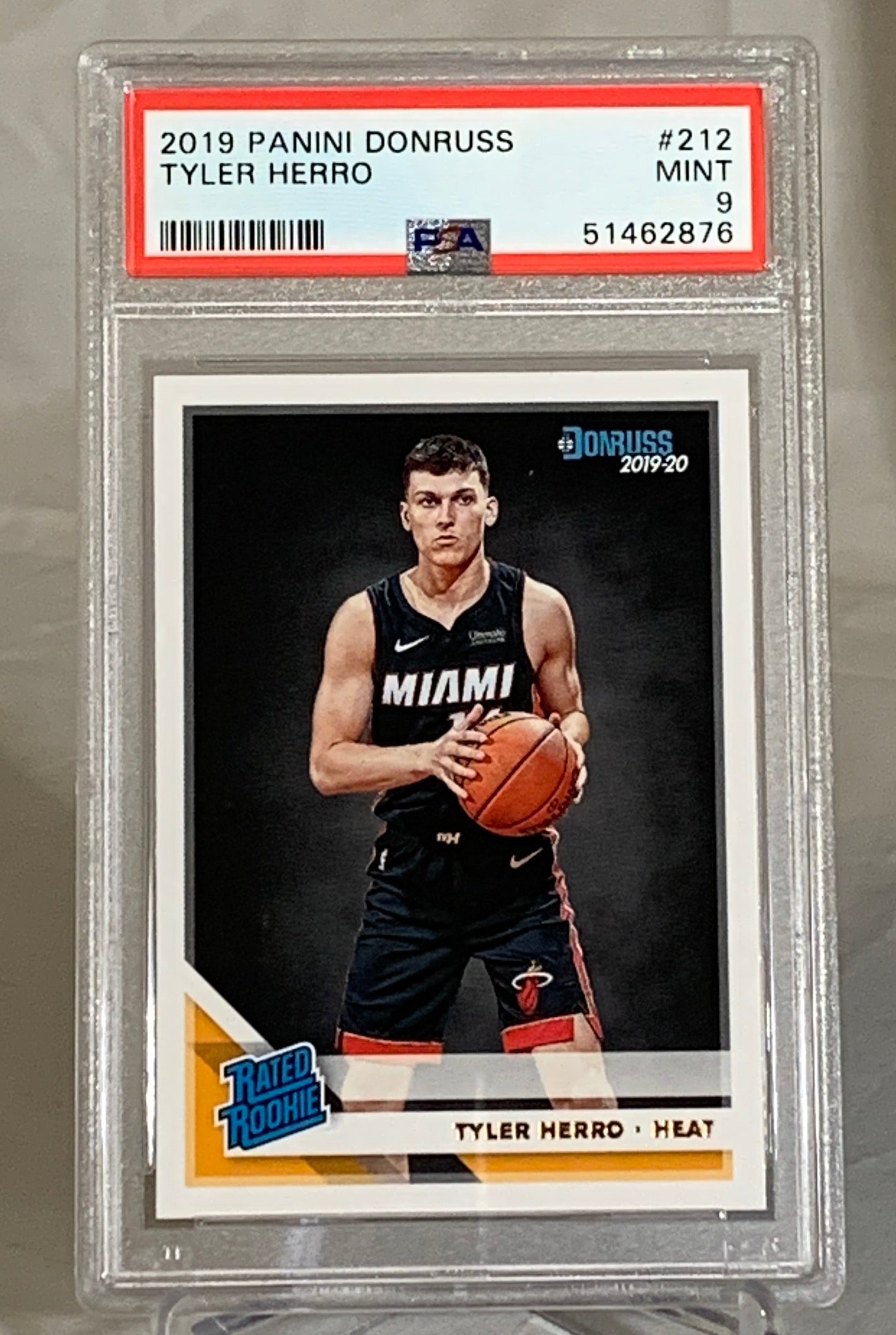 2019-20 Panini Donruss Tyler Herro #212 NBA Rookie Card - Miami Heat - PSA 9 Mint Condition - Perfect for Basketball Card Collectors and Miami Heat Fans
