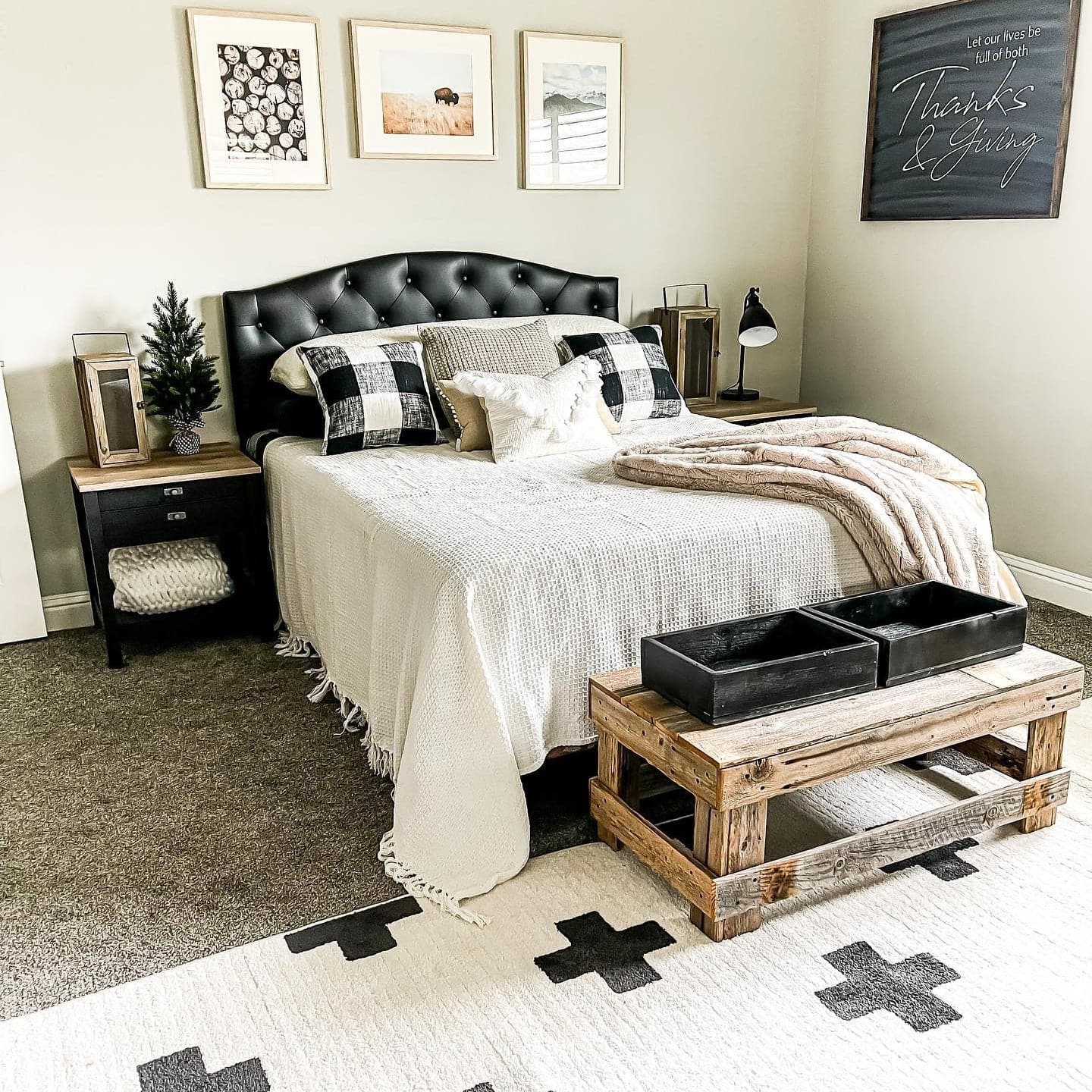 Soft Waffle Knit Cotton Blanket with Tassel Fringe - Cozy Throw Coverlet for Bed, Couch & Nursery - Perfect for Winter, Gifts & Home Decor