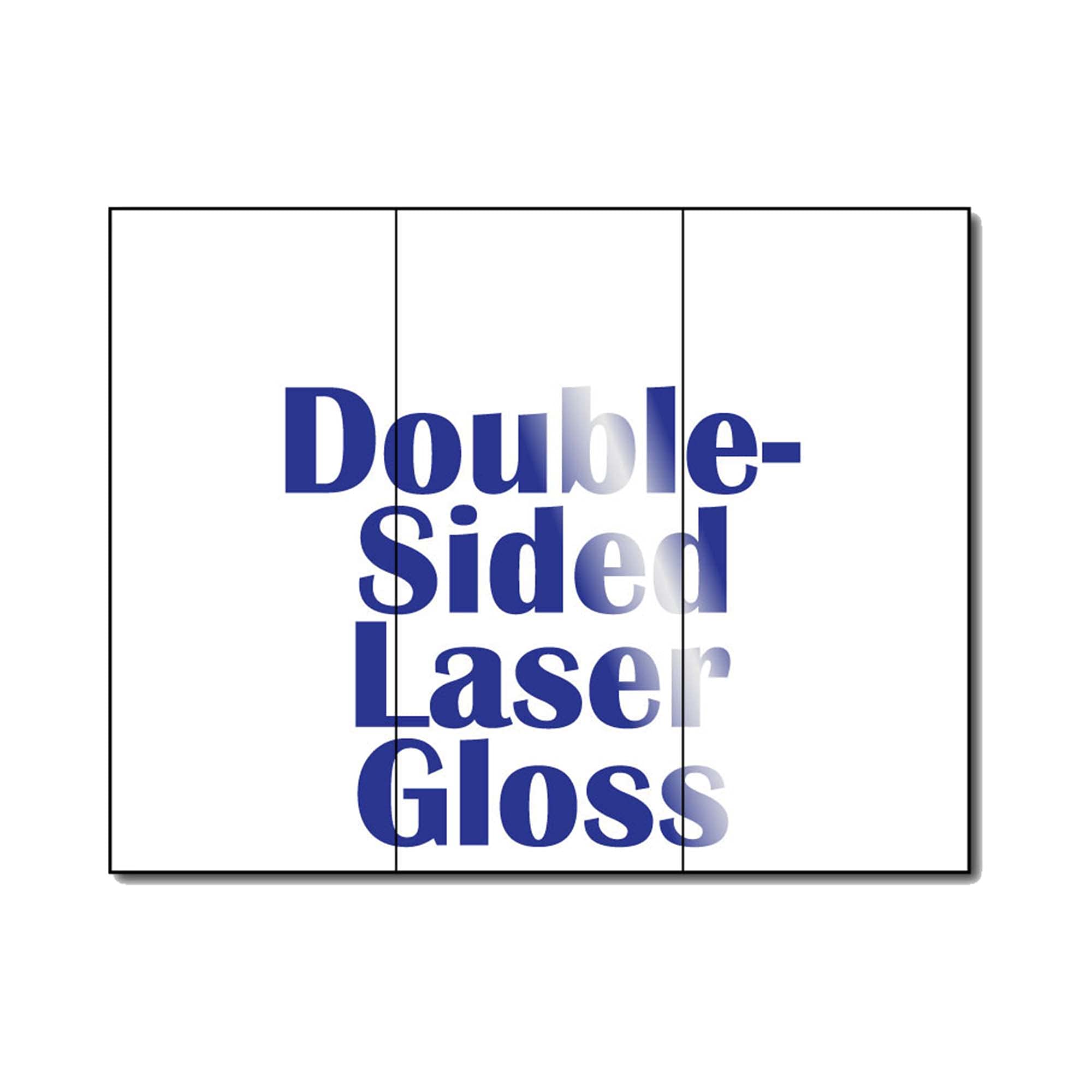 38lb Bond Laser Gloss Tri-fold Brochures - 250 Premium Glossy Brochures for Laser Printers | Professional Marketing Materials for Business, Events & Presentations