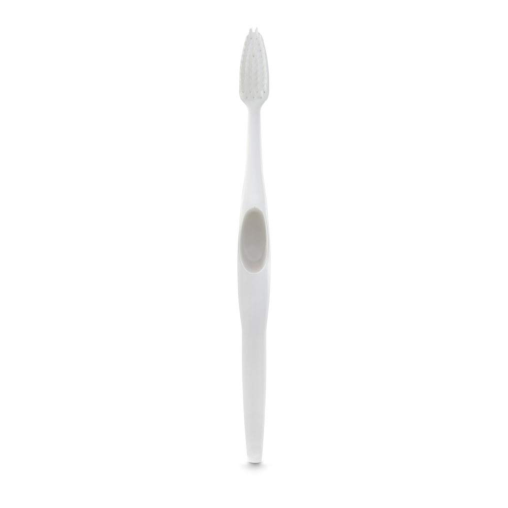 Soft Bristle Toothbrushes for Sensitive Teeth - Gentle Flossing & Gum Care - Gray (4-Pack) - Ideal for Travel, Home & Office Use
