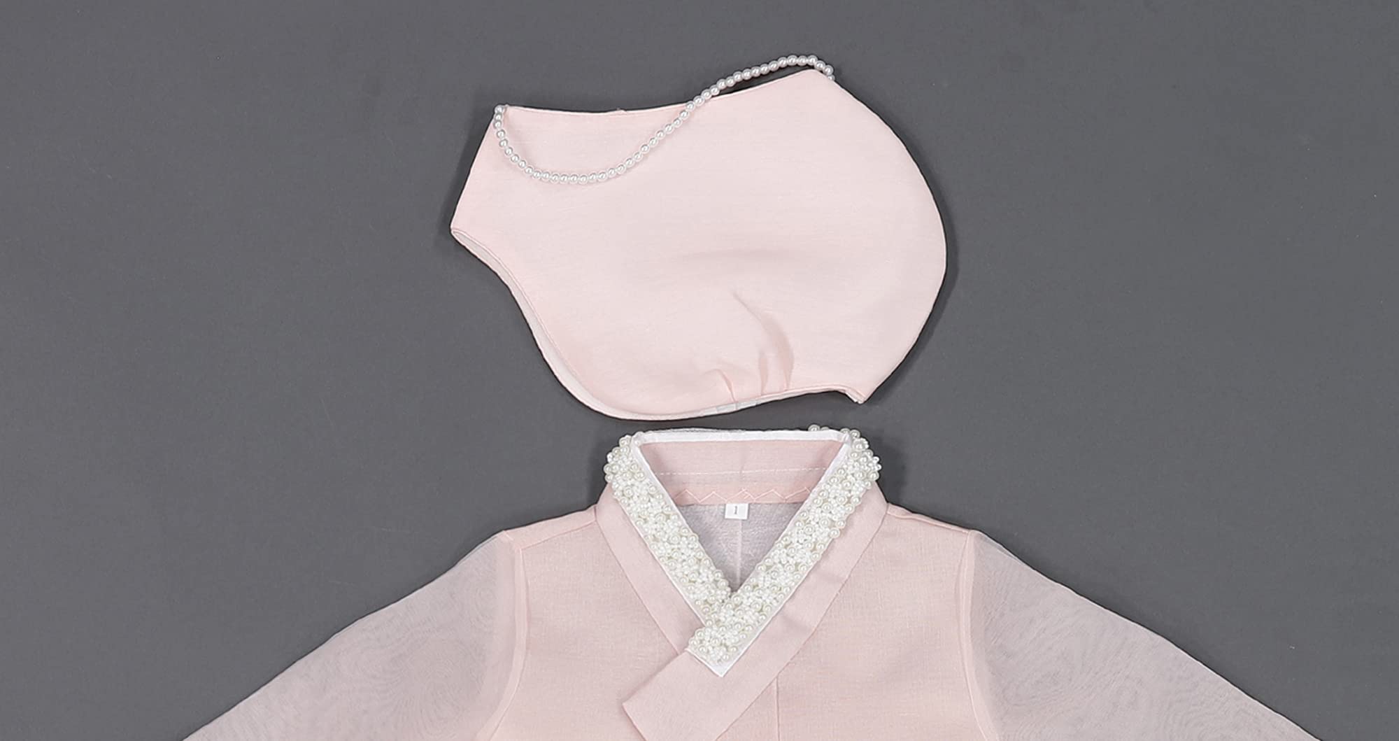 Girl's Korean Traditional Hanbok Dress for 1st Birthday Party | Peach Blossom Design Baby Costume for 100 Days & 1-8 Years Old | Perfect for Doljanchi Celebration, Photo Shoots & Cultural Events
