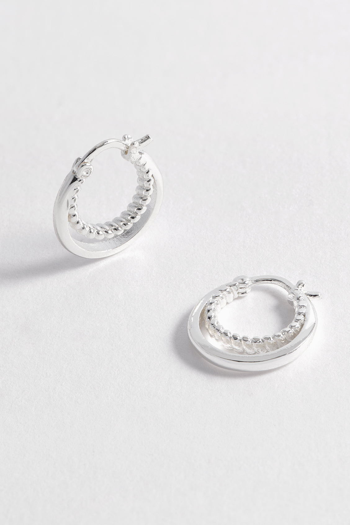 Trendy Twisted Double Hoop Earrings for Women - Gold & Silver Plated Dangle Hoops for Everyday Wear & Special Occasions