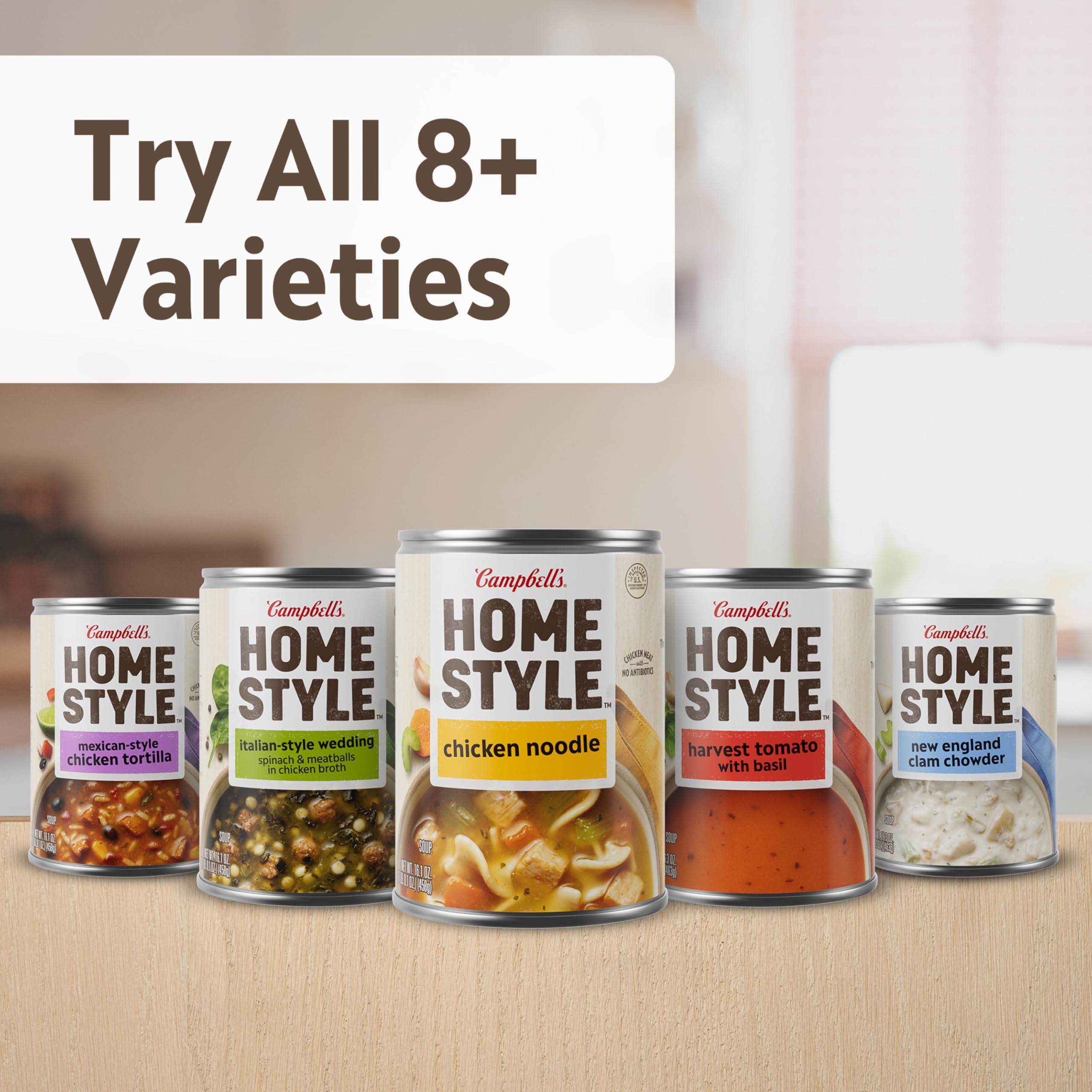 Campbell's Homestyle Italian-Style Chicken Soup with Turkey Meatballs - 16.1 oz Can - Quick & Easy Meal for Lunch, Dinner or On-the-Go