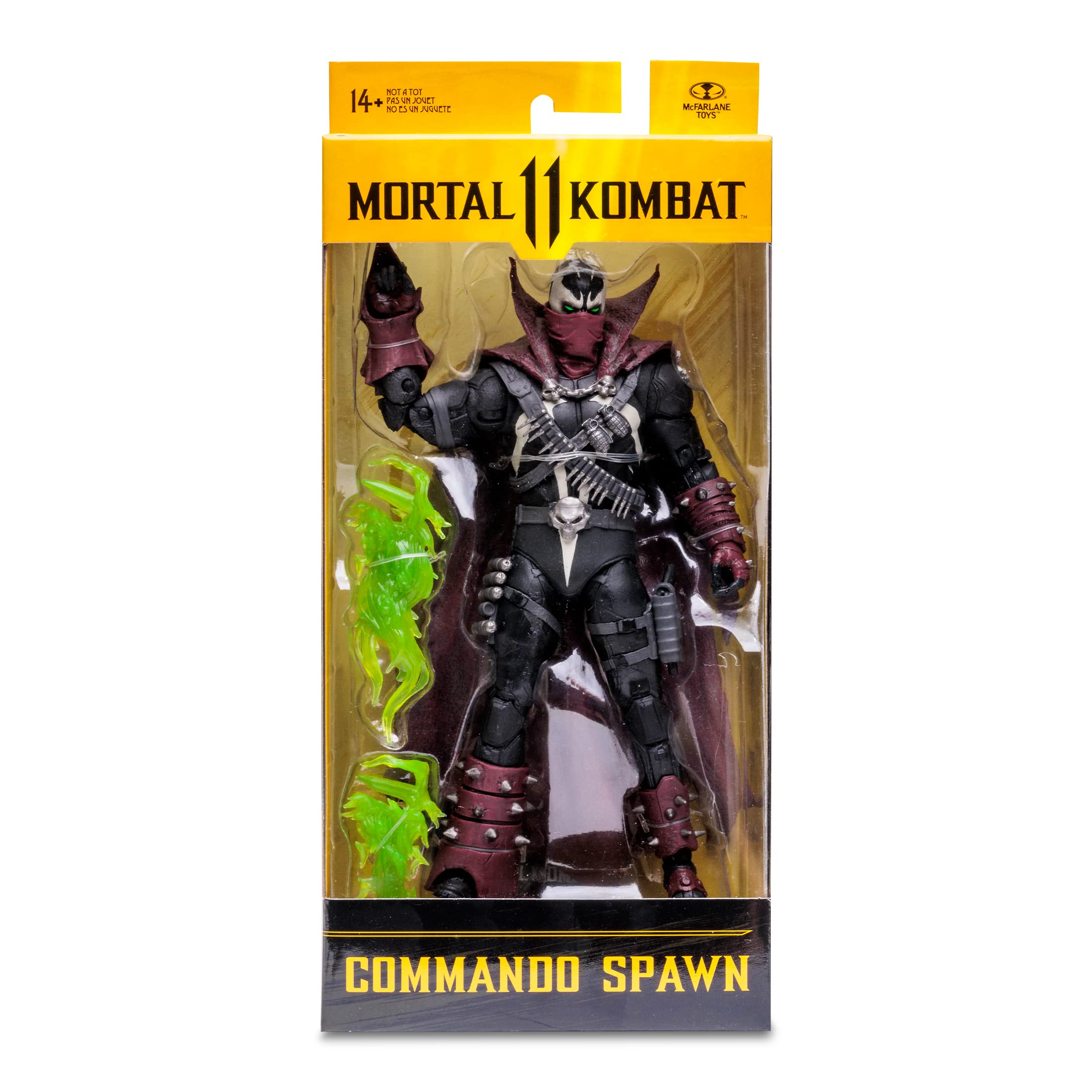 McFarlane Toys Mortal Kombat 7-Inch Commando Spawn Action Figure - Collectible Character Model for Fans & Gamers - Perfect for Display, Gaming Battles & Gift Giving