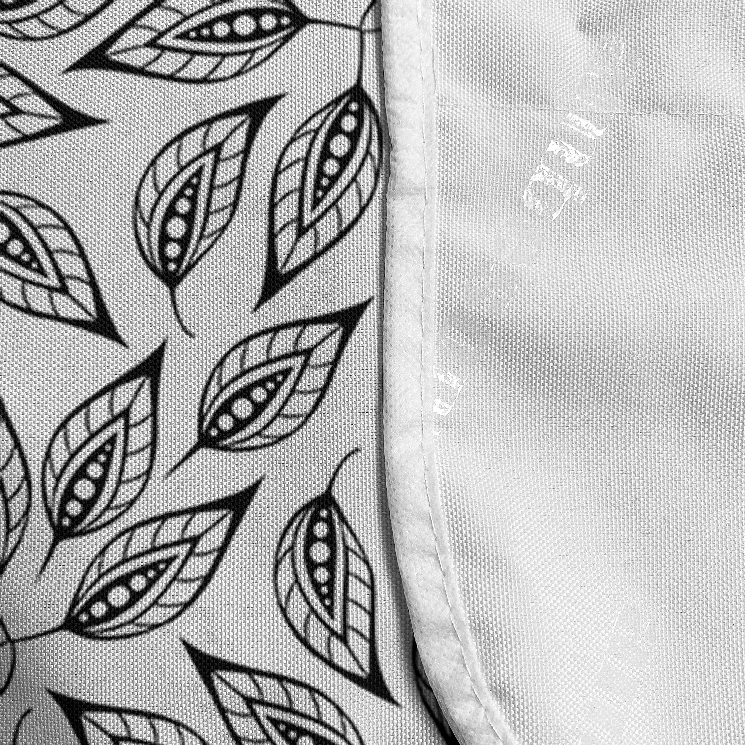 Ambesonne Leaf Microwave Cover - Waterproof Kitchen Organizer with Pockets, 36