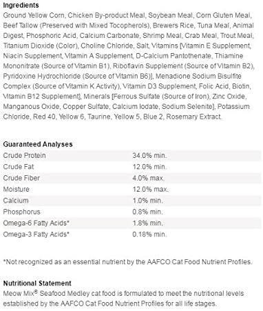 Premium Seafood Medley Dry Cat Food - High Protein, Grain-Free Recipe for Adult Cats - Perfect for Indoor & Outdoor Felines - Supports Healthy Skin & Coat