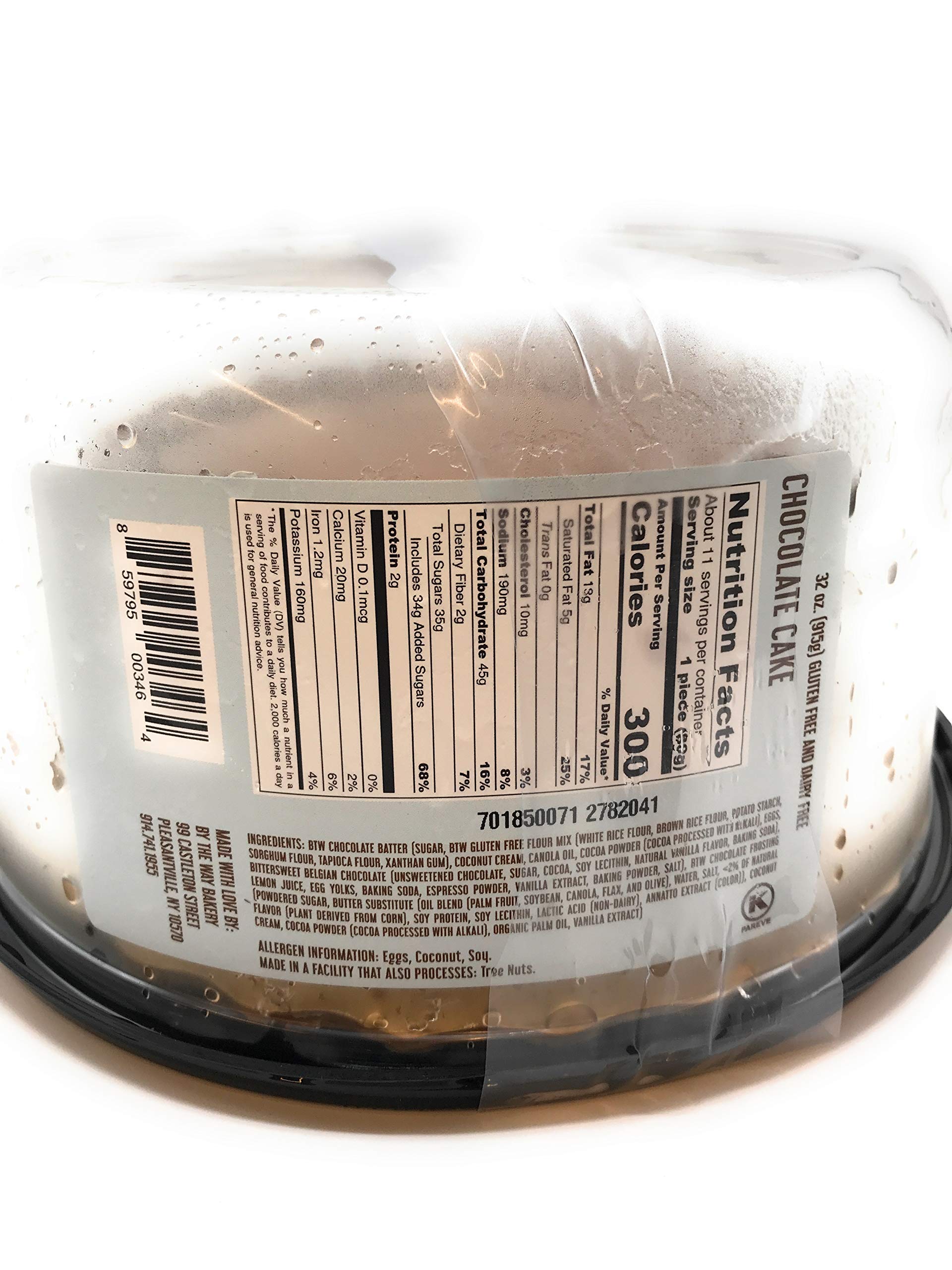 BY THE WAY BAKERY Chocolate Cake - 37oz Premium Gourmet Dessert for Birthdays, Parties & Special Occasions
