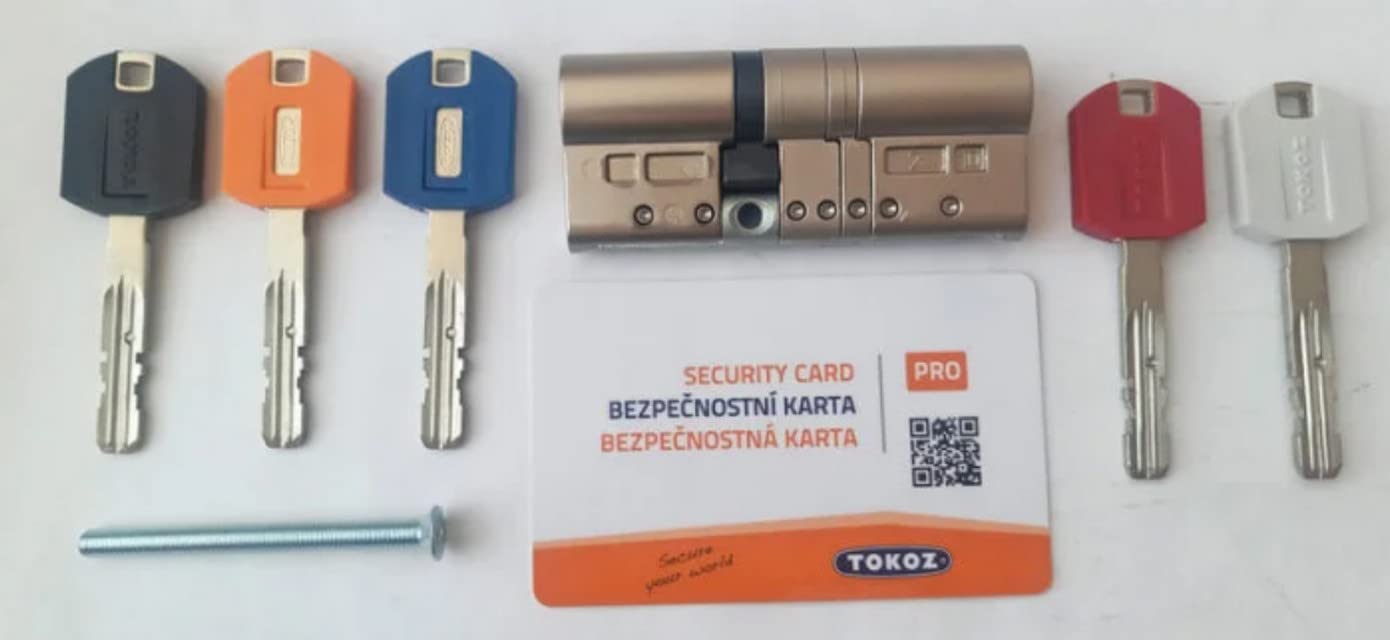 TOKOZ PRO 300 High Security Padlock - Abloy Style Cylinder Lock with 5 Keys & Keycode Card (30/30) - Ideal for Storage Units, Gates, and Industrial Security
