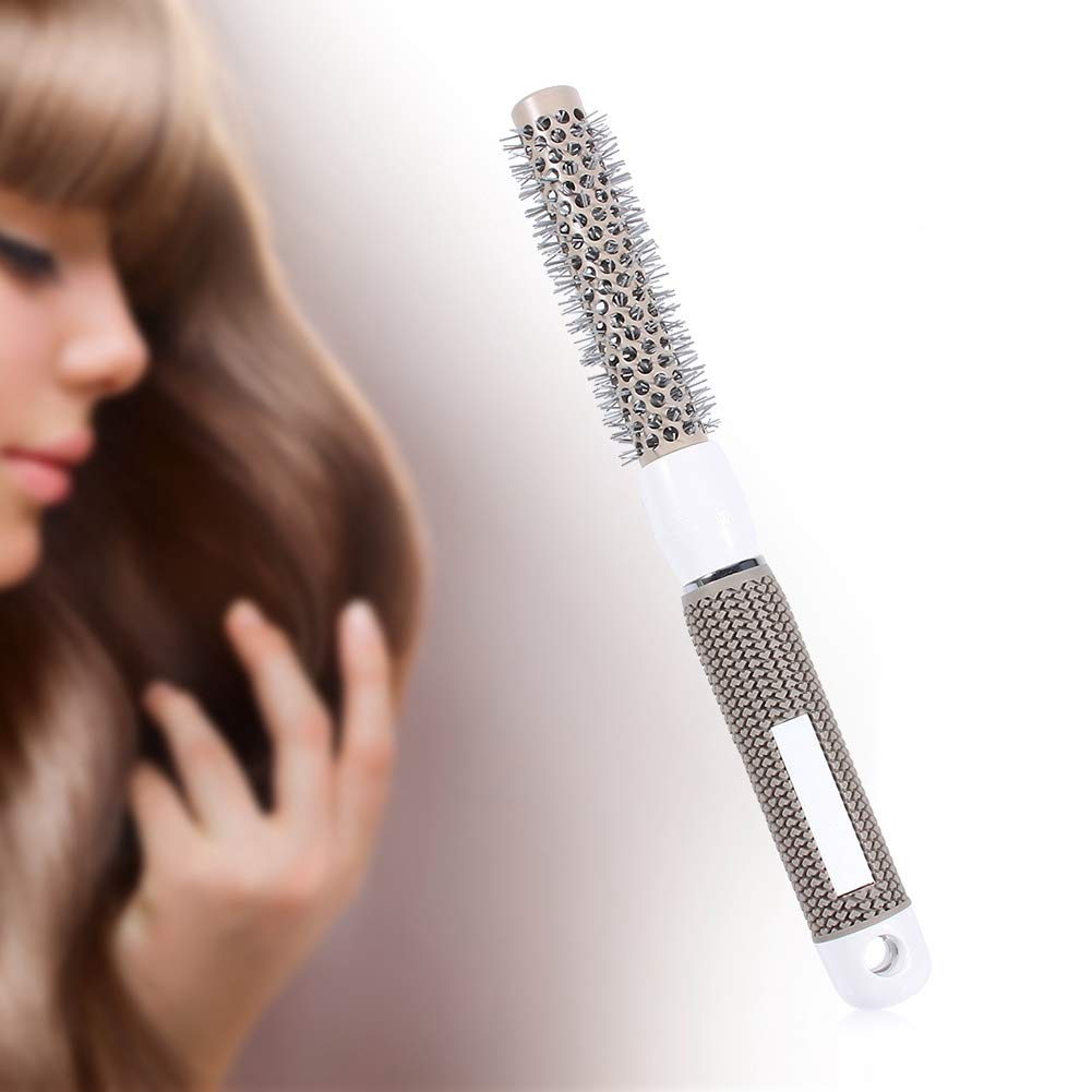 **ANGGREK 5-Size Ceramic Curling Iron Brush Set - Heat Resistant Salon & Barber Round Brushes for Curly, Tangled Hair - Perfect for Blow Drying, Styling & Salon Use (Size 19#)**