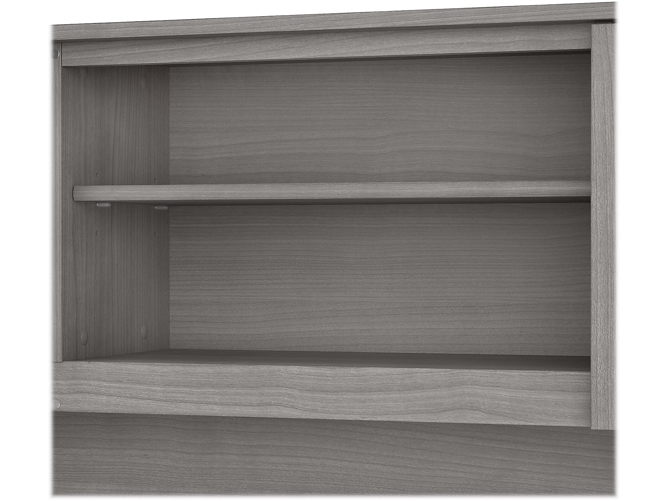 Bush Furniture Somerset 60W Office Desk Hutch in Platinum Gray - Perfect for Home Office, Study Room & Workspace Organization