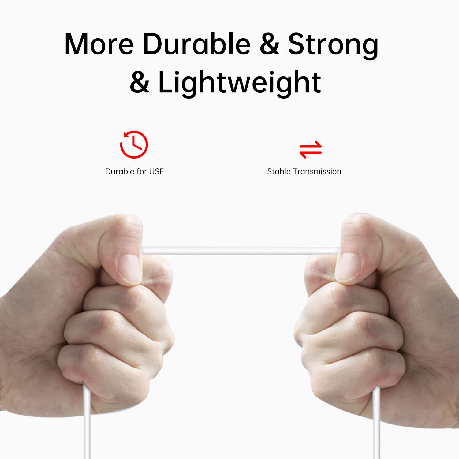1M/3.3FT Lightning Extension Cable - Female to Male Connector for Video, Audio, Data & Charging | Silver Aluminum & White TPE | Compatible with iPhone, iPad, iPod | Perfect for Home, Office & Car Use