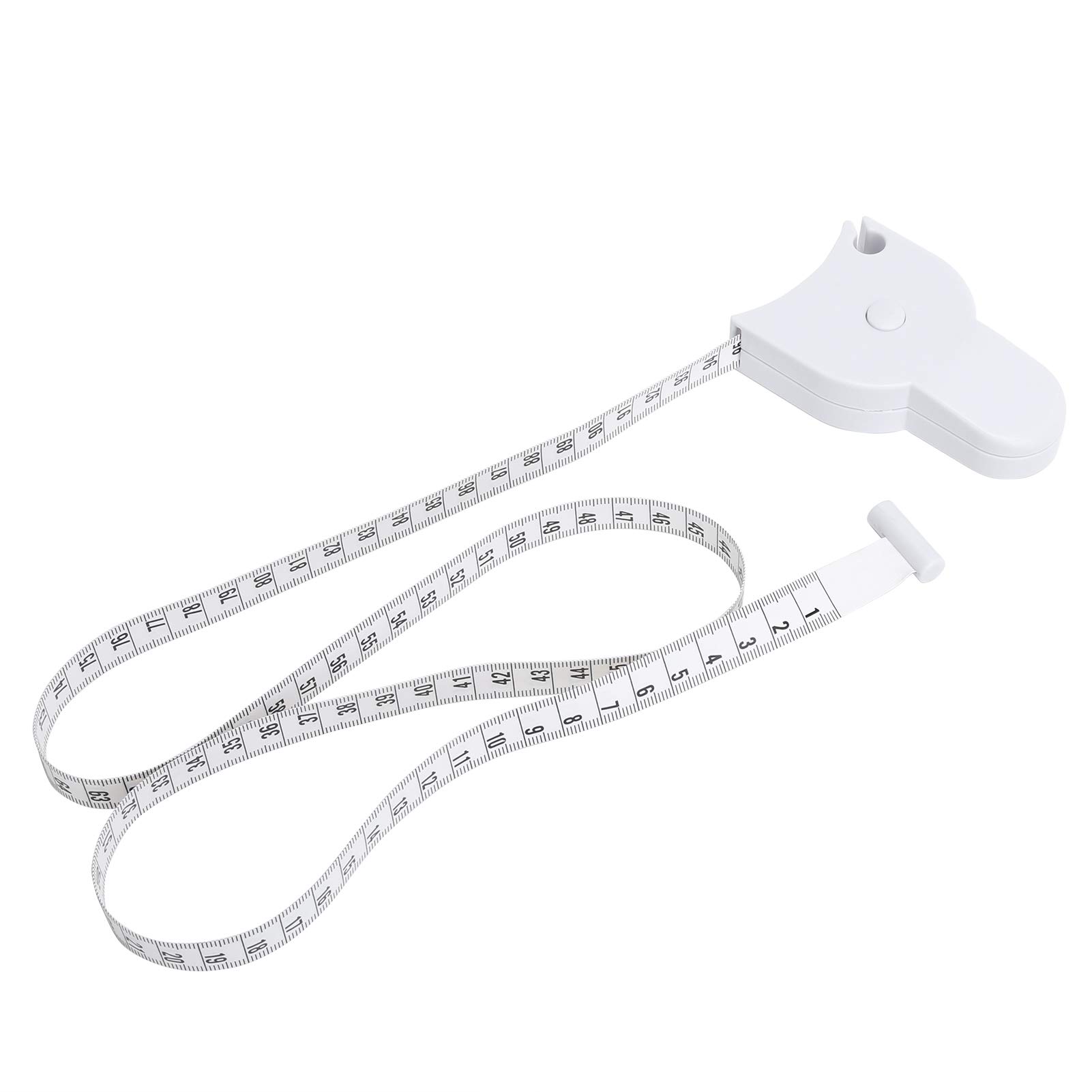 HURRISE Retractable Body Measuring Tape with Lock Pin & Push Button - Double-Sided Soft Tape Measure for Accurate Body Measurements - Perfect for Weight Loss Tracking, Fitness Progress & Tailoring