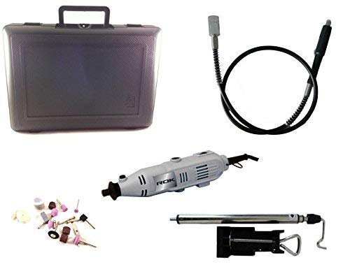 Variable Speed Rotary Tool Kit with Flex Shaft & 40-Piece Accessories - Perfect for DIY Crafts, Woodworking, Metal Engraving, and Jewelry Making