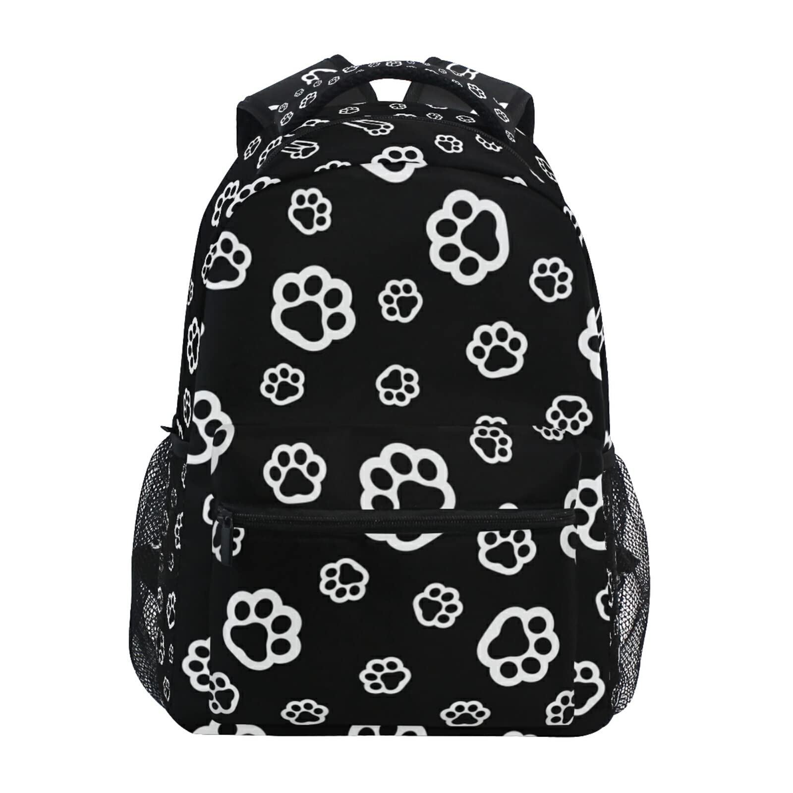 Dog Paw Print Backpack for Women & Teens - School & Travel Use