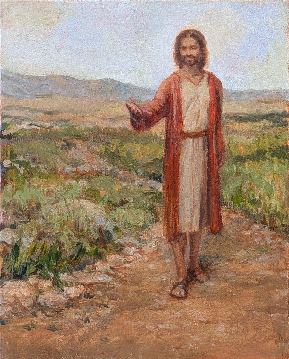 Jesus Acted Original Christian Artwork - Religious Wall Decor for Home, Church & Office