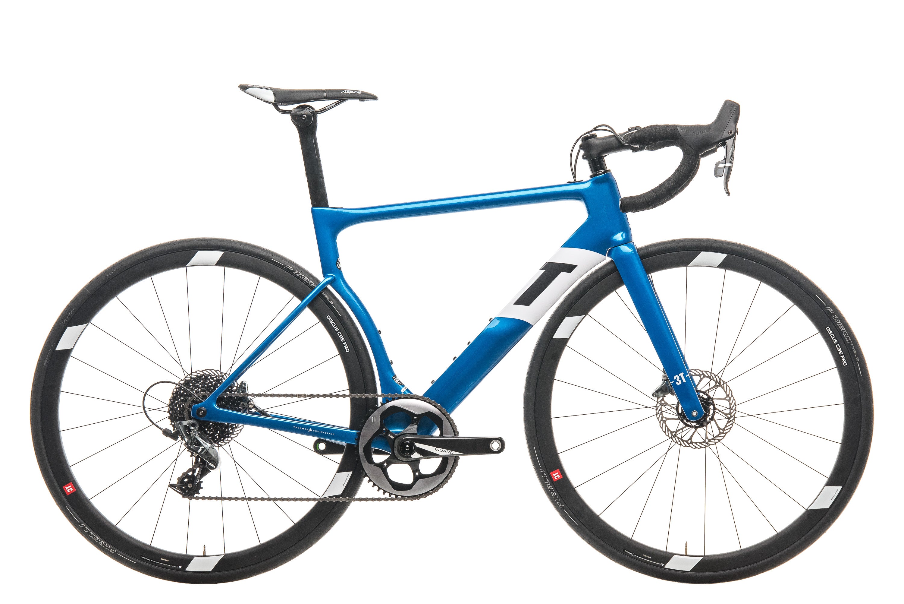 2020 3T Strada Pro Force 1 Road Bike - Medium Size | Lightweight Carbon Frame for Racing & Endurance Training | Perfect for Competitive Cyclists & Long-Distance Rides