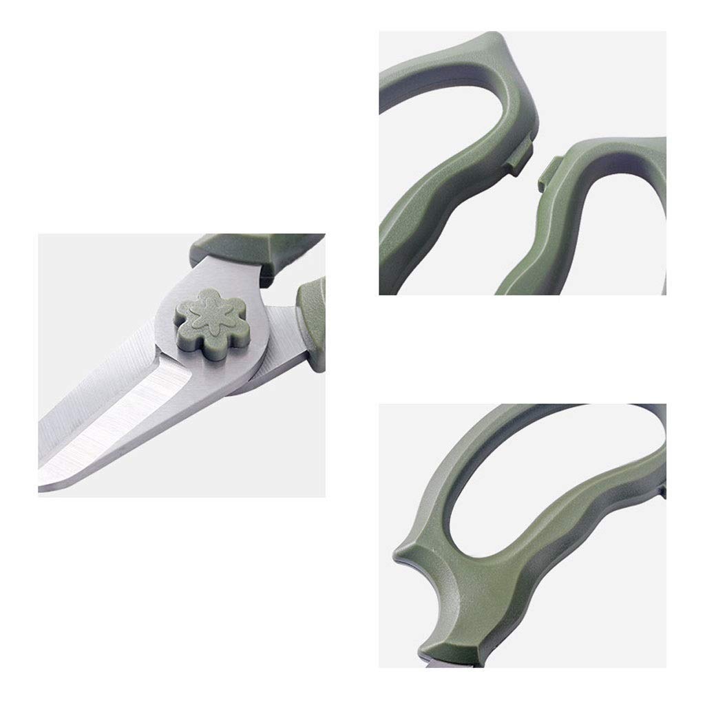 **Stainless Steel Garden Pruning Shears - Wide-Head Bypass Pruner for Flowers, Branches & Plants | Florist & Gardening Tools | Durable & Sharp Pink Scissors for Home & Outdoor Use**