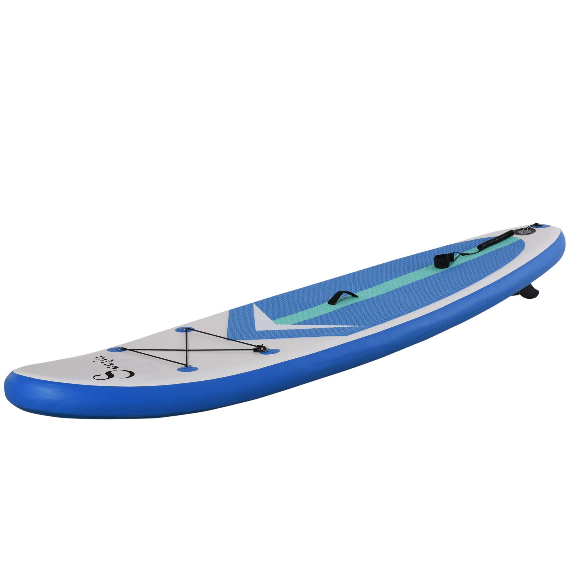 **Soozier Inflatable Stand Up Paddle Board (SUP) - Ultra-Light Yoga SUP with Non-Slip Deck Pad, Premium Accessories, Waterproof Bag, Safety Leash & Hand Pump - Perfect for Surfing, Touring, Fishing & Yoga on Lakes, Rivers & Oceans**
