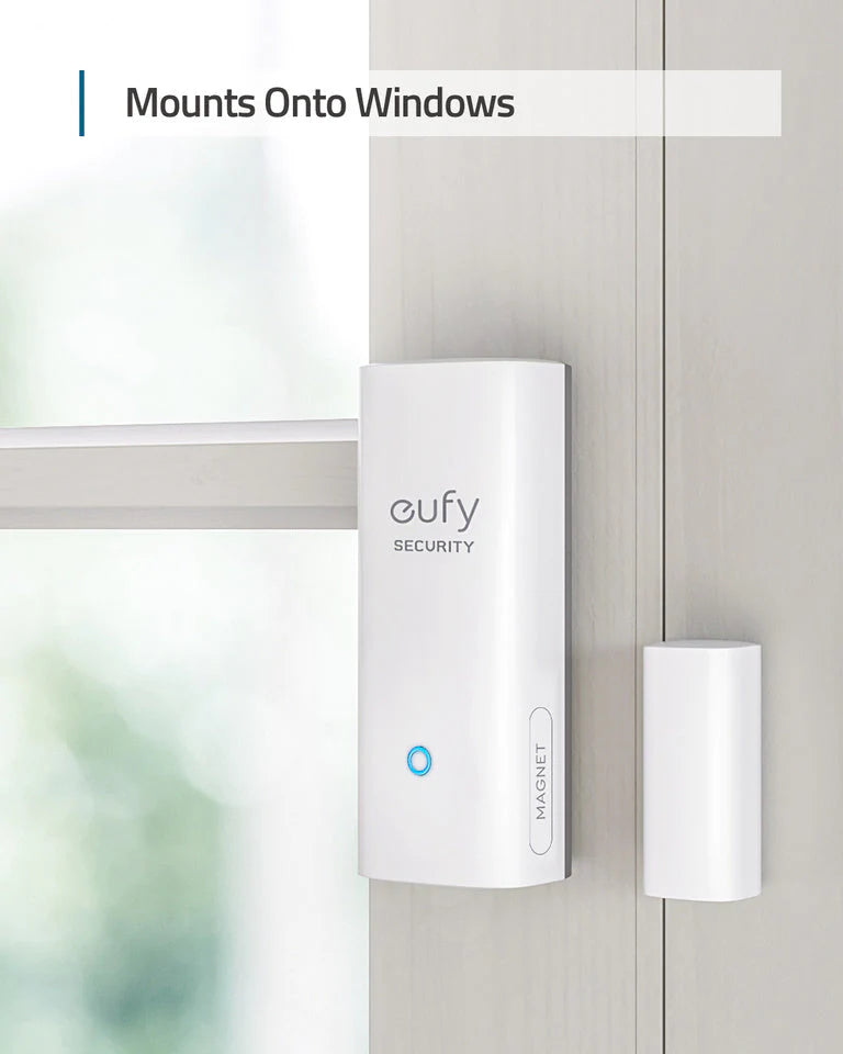 Wireless Door/Window Sensor - White | Smart Home Security Alarm System for Doors & Windows | Easy DIY Installation, Home & Office Use