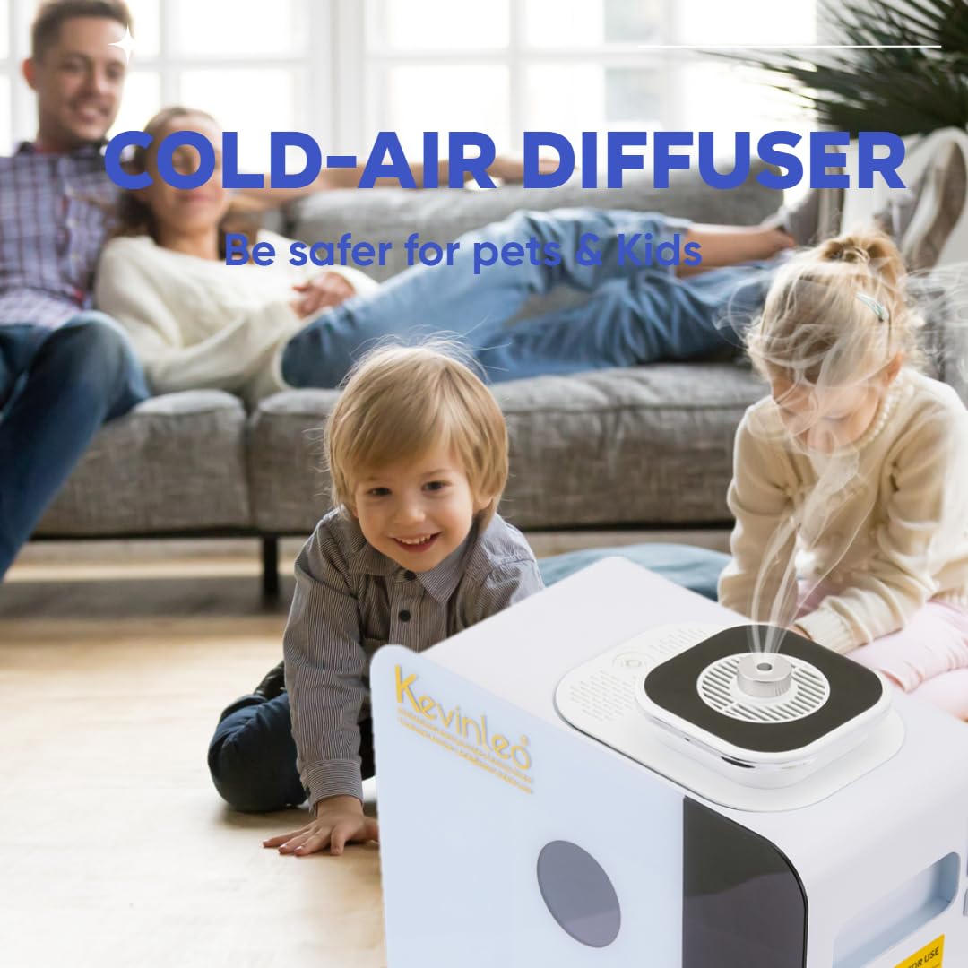 WiFi Oil Diffuser - 7500 Sq.ft HVAC Scent Diffuser with Cold Air Technology, 800ml Waterless Aromatherapy Nebulizer for Home, Office, Large Spaces | Long-Lasting Fragrance for Hotels, Spas, Yoga Studios & Meditation Rooms | Smart Home Scenting Solution for Relaxation & Stress Relief