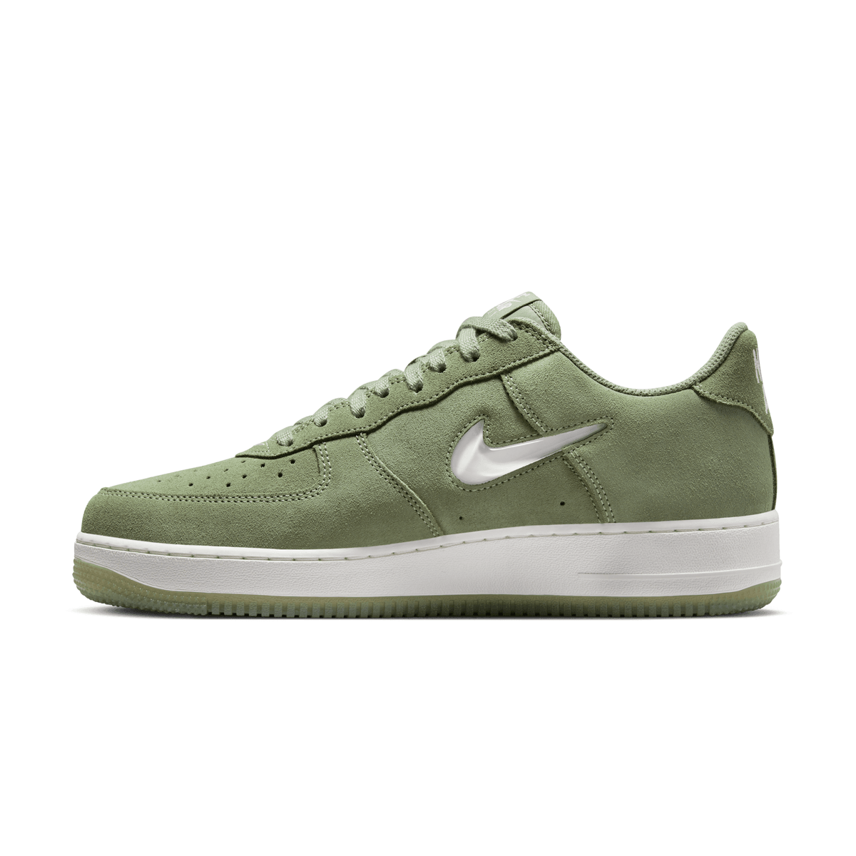 Nike Air Force 1 Low '07 Jewel Sneakers in Oil Green - Limited Edition 'Colour Of The Month' | Stylish Casual Shoes for Men & Women | Perfect for Streetwear, Everyday Wear & Sneaker Collection