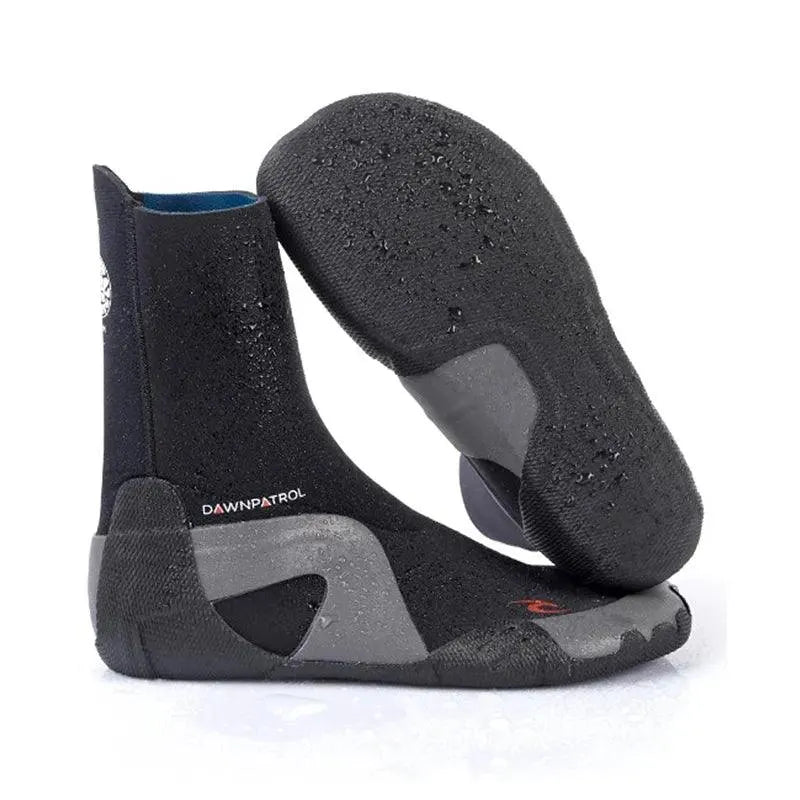 Rip Curl Dawn Patrol 5mm Neoprene Boots for Men & Women - Warm Waterproof Winter Surfing Booties for Cold Water Surfing, Diving, Fishing & Water Sports