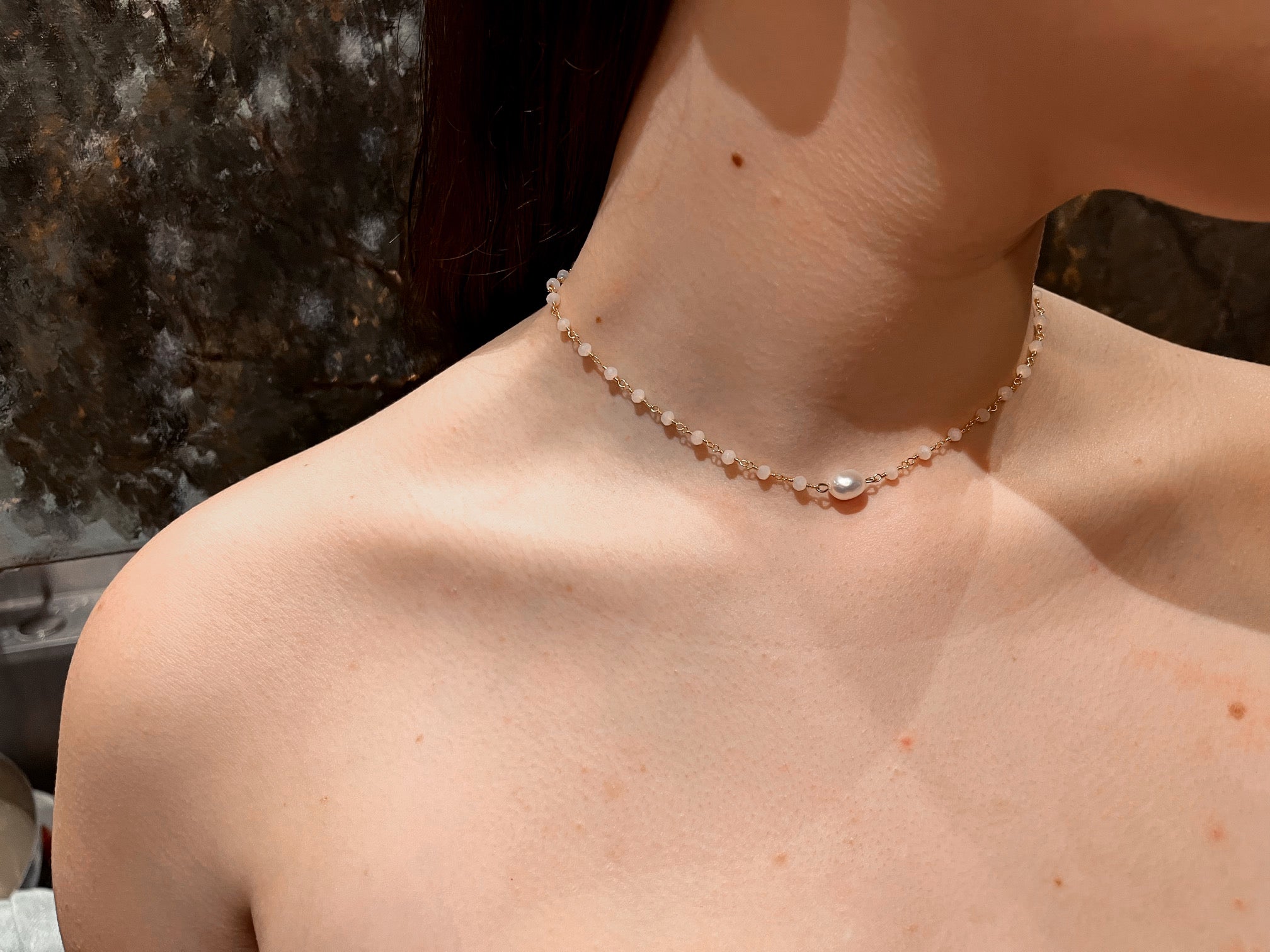 Valentina Rose Quartz & Pearl Necklace - Elegant Healing Crystal Jewelry for Women - Perfect for Meditation, Gifts & Everyday Wear