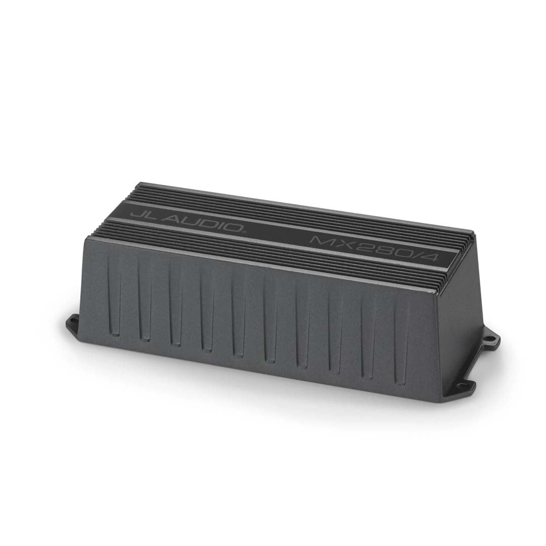 JL Audio MX280/4 MX Series Class D Full Range 4 Channel Car Amplifier - 70W x 4 RMS Power - Marine & Auto Audio System Upgrade for Boats, Cars, Trucks & SUVs