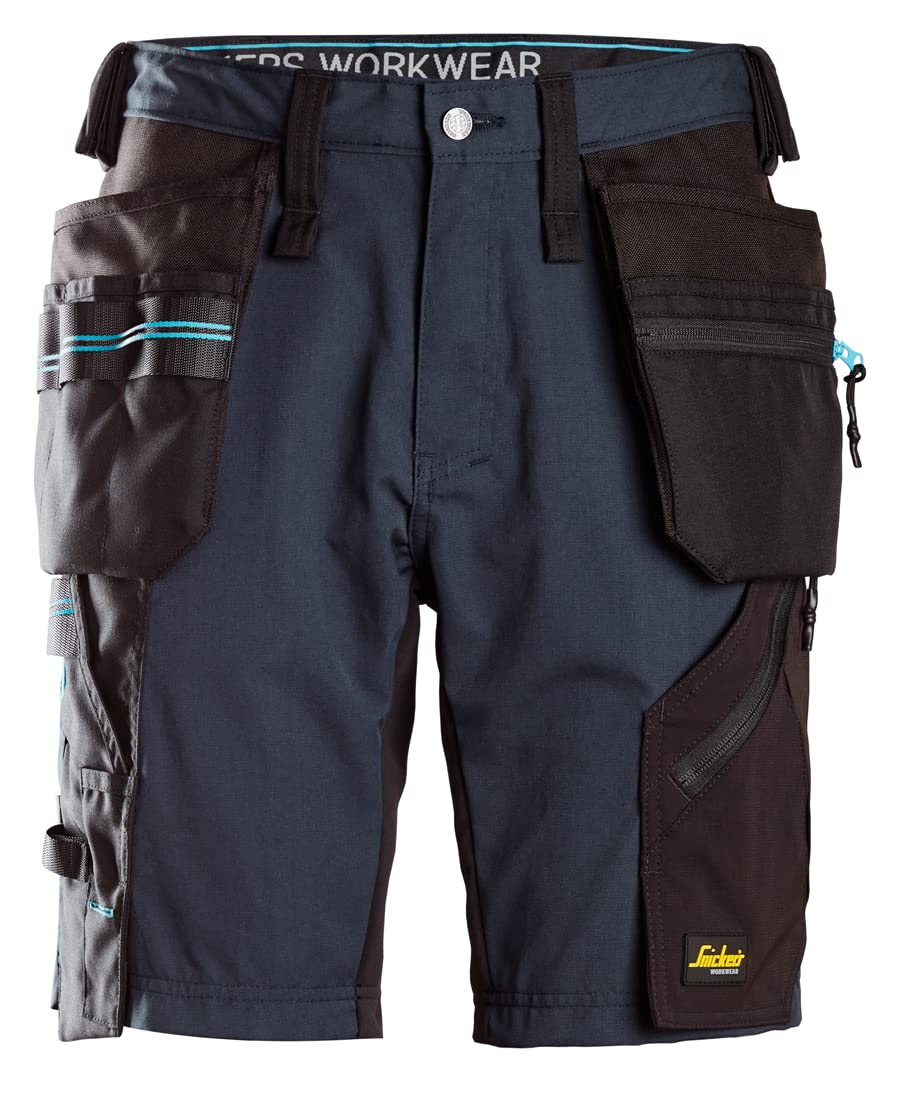Snickers Workwear LiteWork Lightweight Work Shorts with Holster Pockets 6110 - Durable & Comfortable Men's Utility Shorts for Construction, Landscaping & Outdoor Work