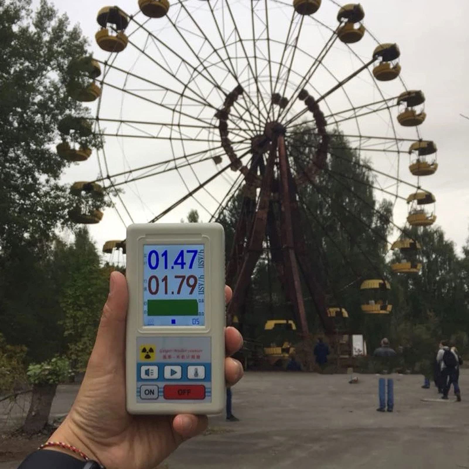 Geiger Counter Nuclear Radiation Detector - Portable X-ray Beta Gamma Dosimeter with LCD Display for Home, Lab & Emergency Use