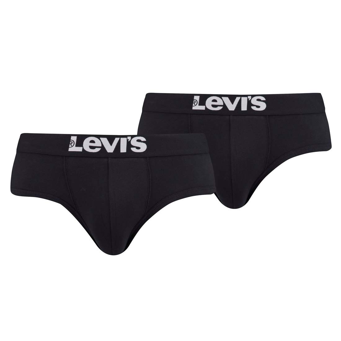 Levi's Men's Cotton Solid Color Briefs Underwear - Soft & Comfortable for Everyday Wear, Workout, and Travel