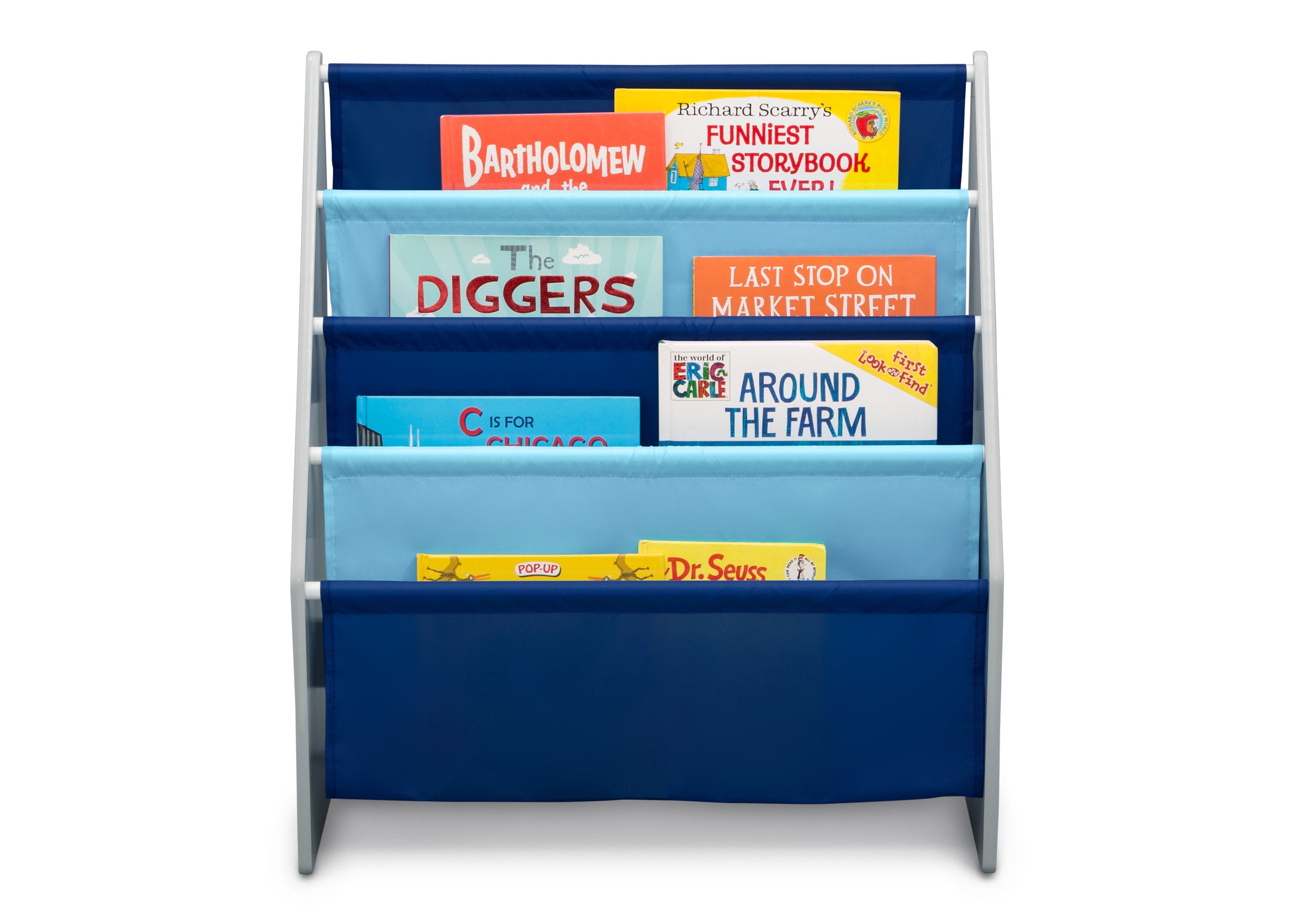 Kids Sling Book Rack - Adjustable Wall-Mounted Bookshelf for Children's Room - Perfect for Bedroom, Nursery & Classroom Organization