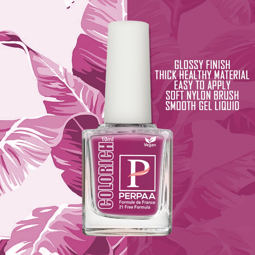 PERPAA® Vegan HD Color Gel Nail Polish Set - 3 Piece (Rose Pink, Ice Blue, Rani Pink) | Long Lasting & Non-Toxic | Perfect for Manicures, Pedicures & Nail Art Designs