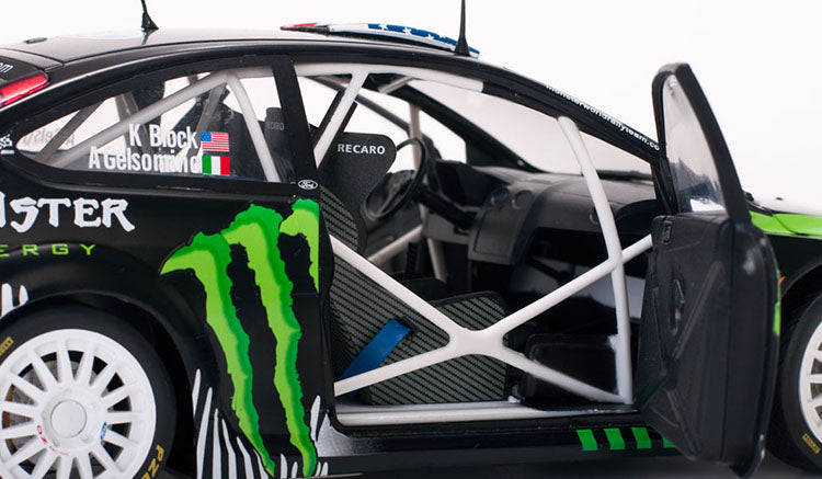 1:18 Scale Ford Focus RS 2010 Rally Car Model - Ken Block Edition - Collectible Diecast Replica for Racing Fans & Car Enthusiasts - Perfect for Display, Gifts, and Racing-Themed Decor