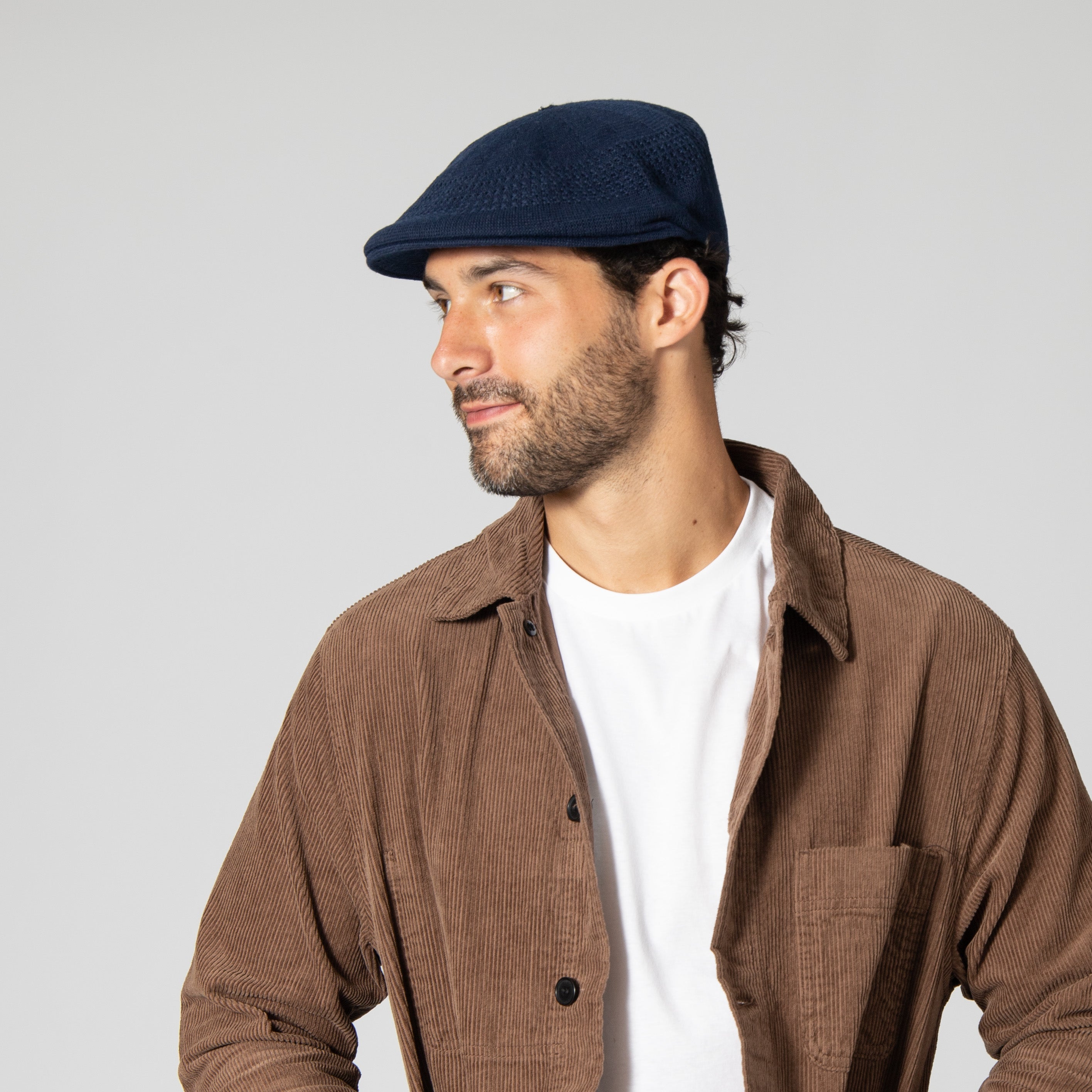 Breathable Men's Knit Driver Cap - Lightweight & Ventilated Crown for Golf, Driving & Outdoor Activities
