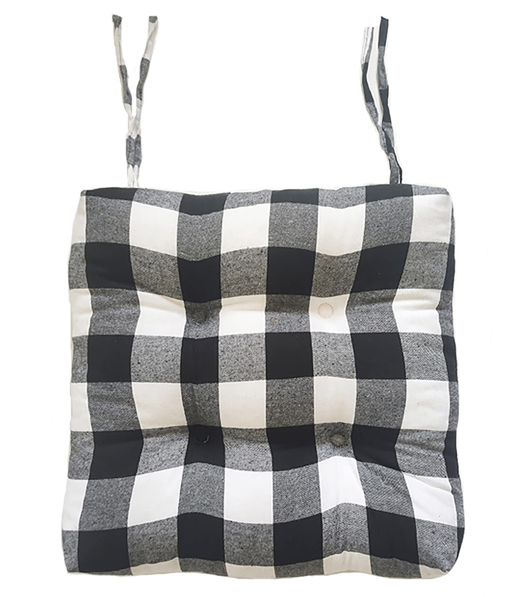 Premium 4-Pack Buffalo Plaid Dining Chair Cushions - 3