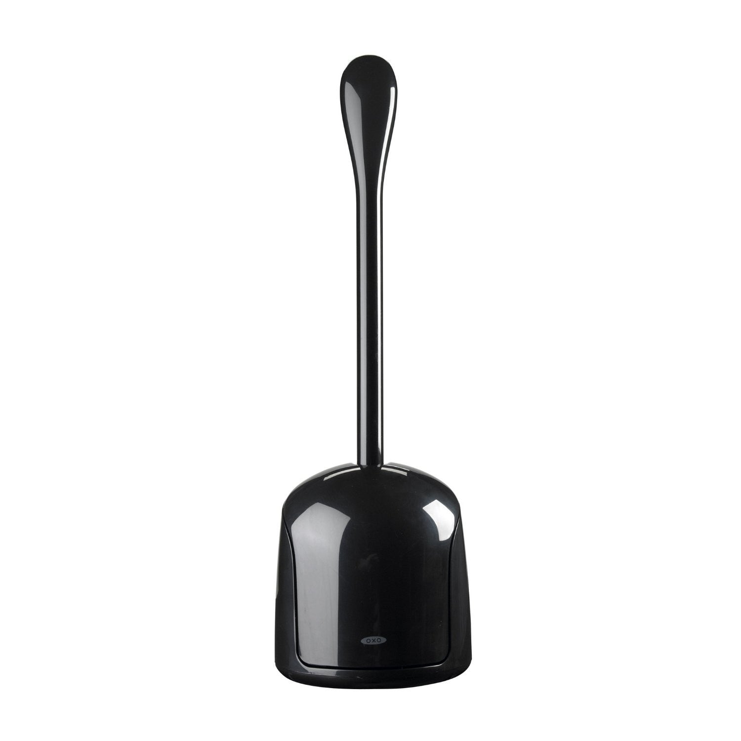 OXO Compact Toilet Brush with Holder - Space-Saving Bathroom Cleaning Tool for Small Spaces | Ideal for Apartments, RVs & Tight Bathrooms
