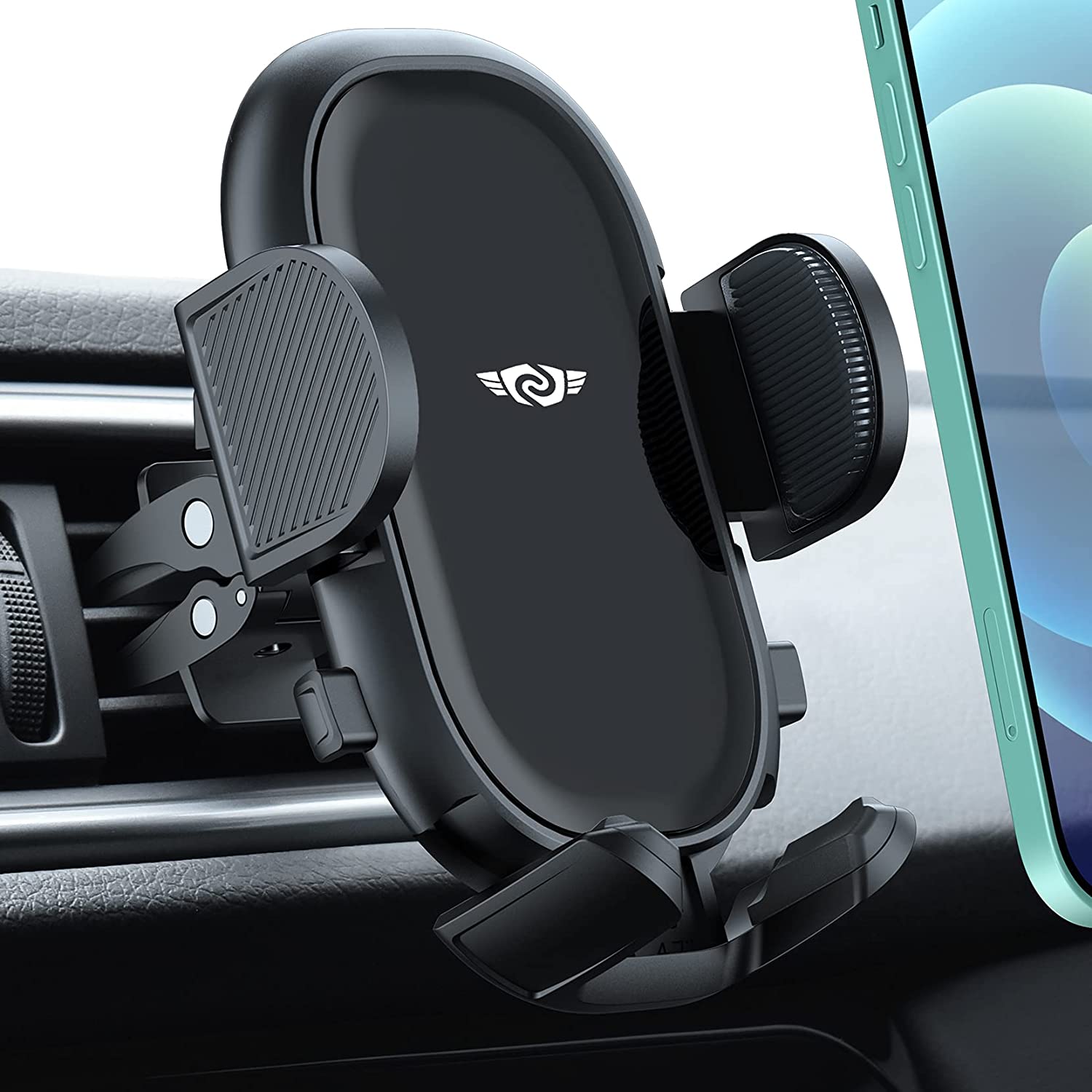 Mpow Car Phone Holder Mount - Universal Dashboard & Windshield Phone Mount for iPhone, Samsung, Google Pixel - Hands-Free Driving Accessories for Safe Navigation & GPS Use