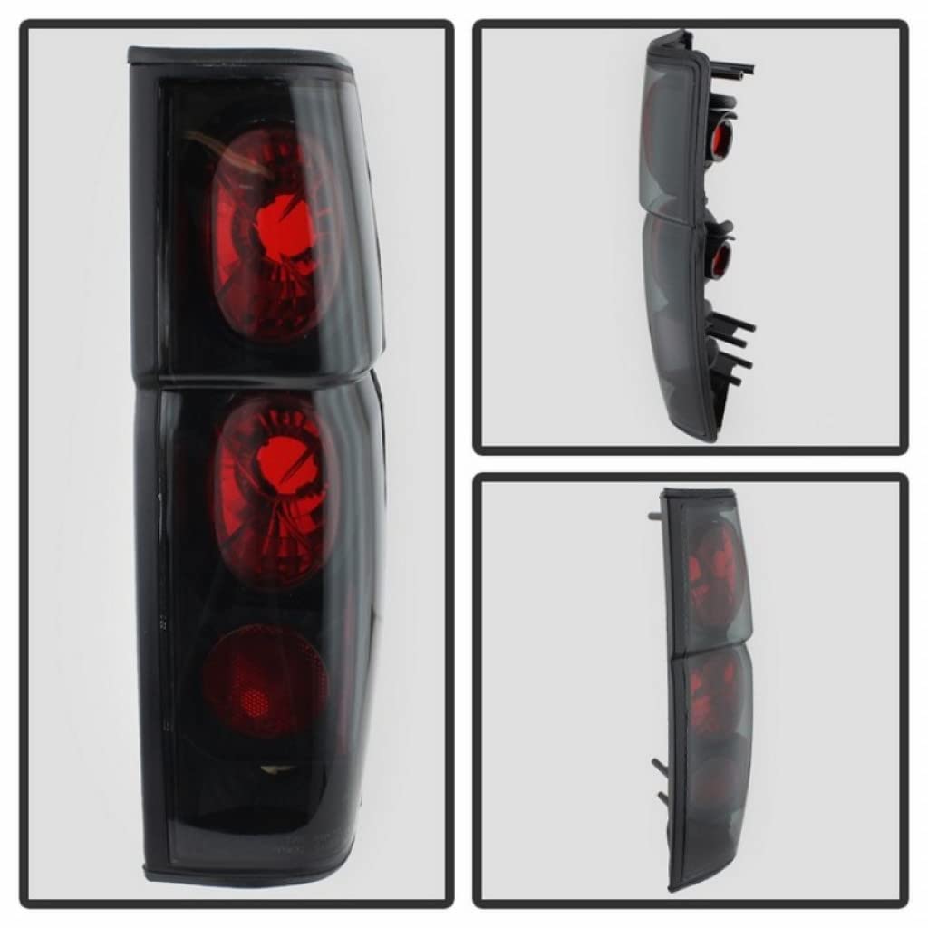 Spyder Euro Style Black Smoke Tail Lights for 1986-1997 Nissan Hardbody | Part #5078216 | Upgrade Your Truck's Rear Appearance for Night Driving & Custom Look