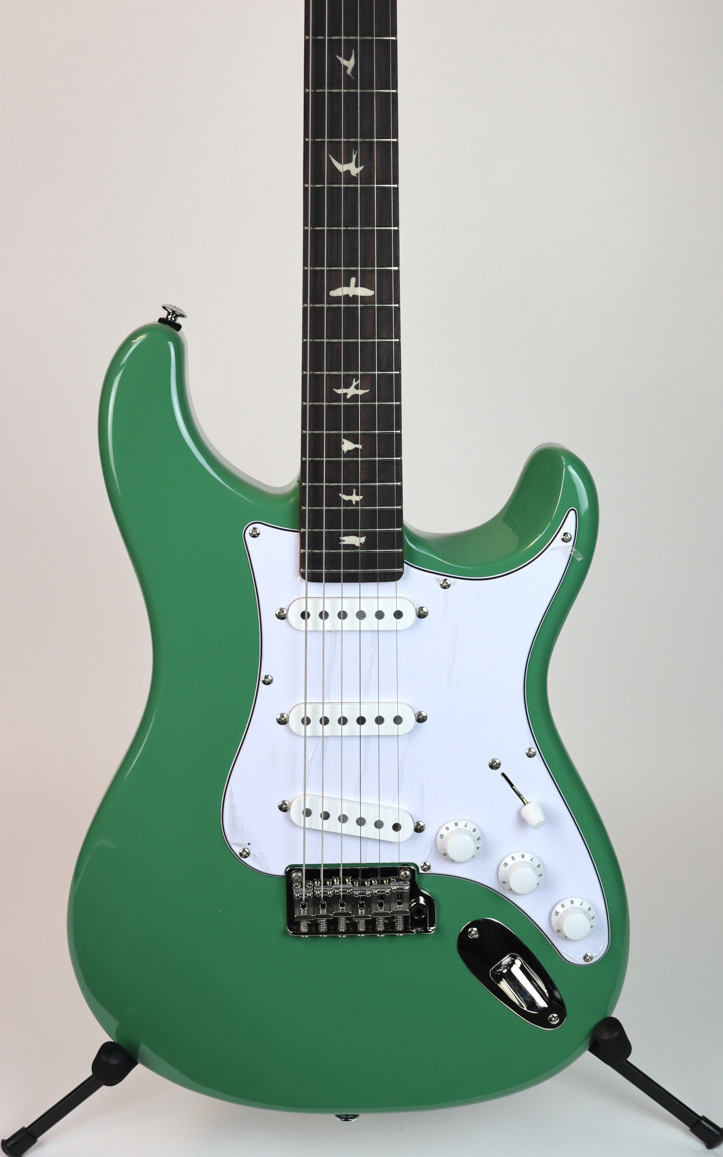 Paul Reed Smith SE Silver Sky John Mayer Signature Electric Guitar - Evergreen Finish with Free PRS Clip-On Tuner | Perfect for Stage Performances, Studio Recording & Home Practice