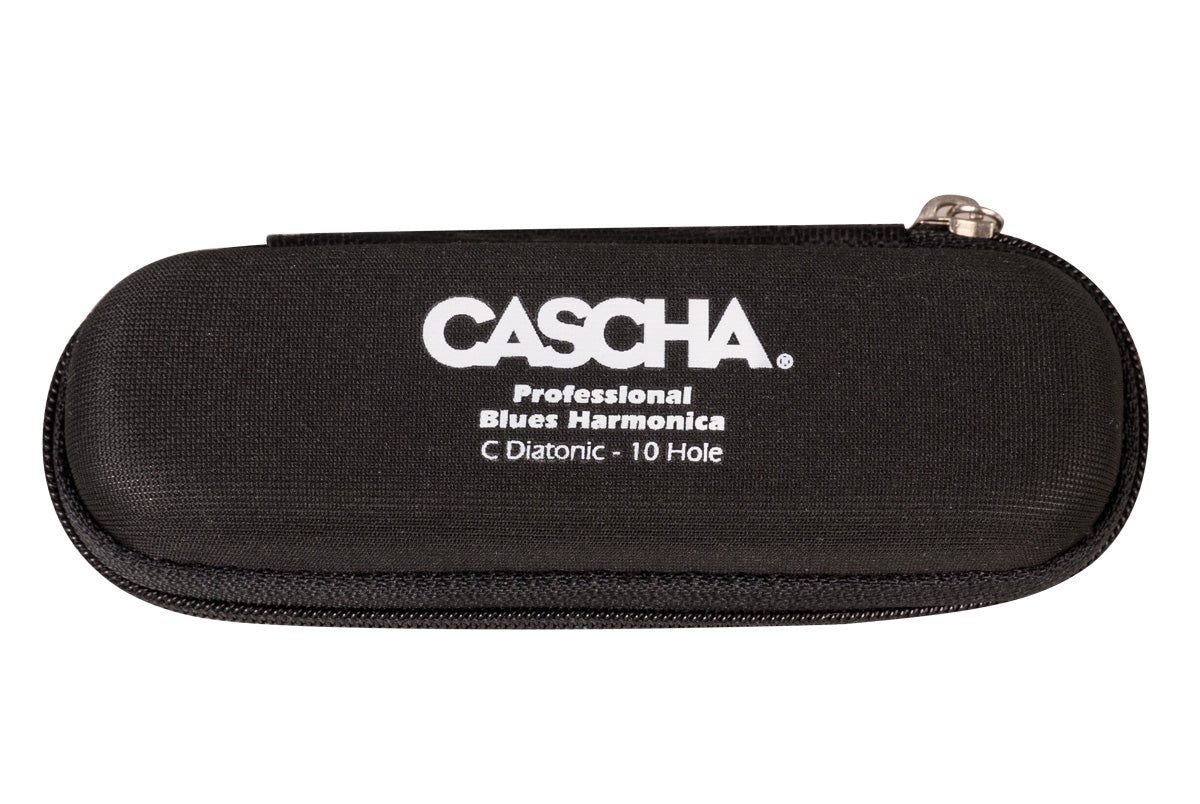 Cascha Professional Blues Harmonica in C Diatonic - 10 Hole Mouth Organ for Beginners & Professionals - Perfect for Blues, Folk & Rock Music Performances