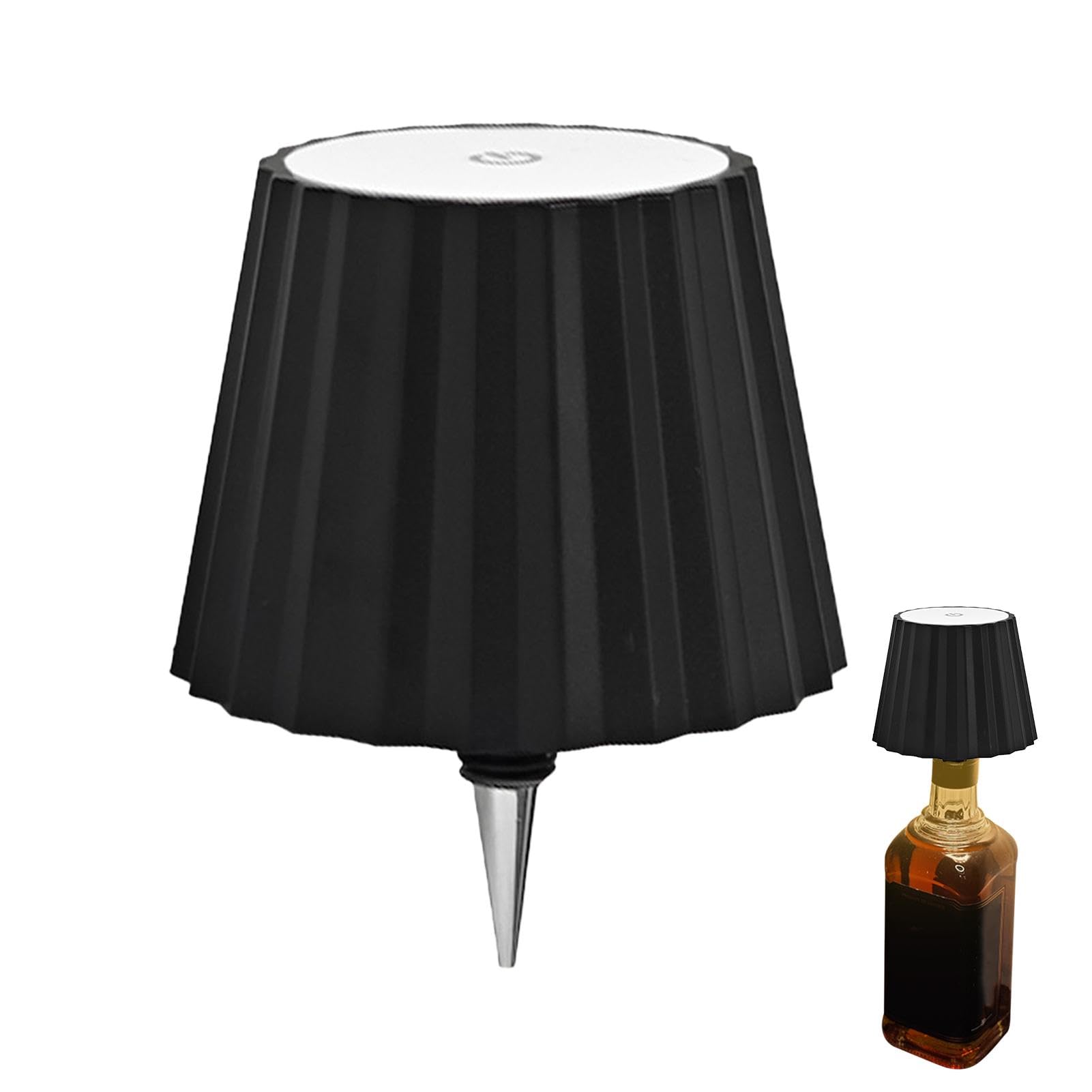 Pridola Wireless LED Bottle Lamp - RGB & 3-Color Dimmable Touch Control, Portable Cordless Table Light with Breathing Mode | Perfect for Home Bars, Restaurants, Weddings & Romantic Decor
