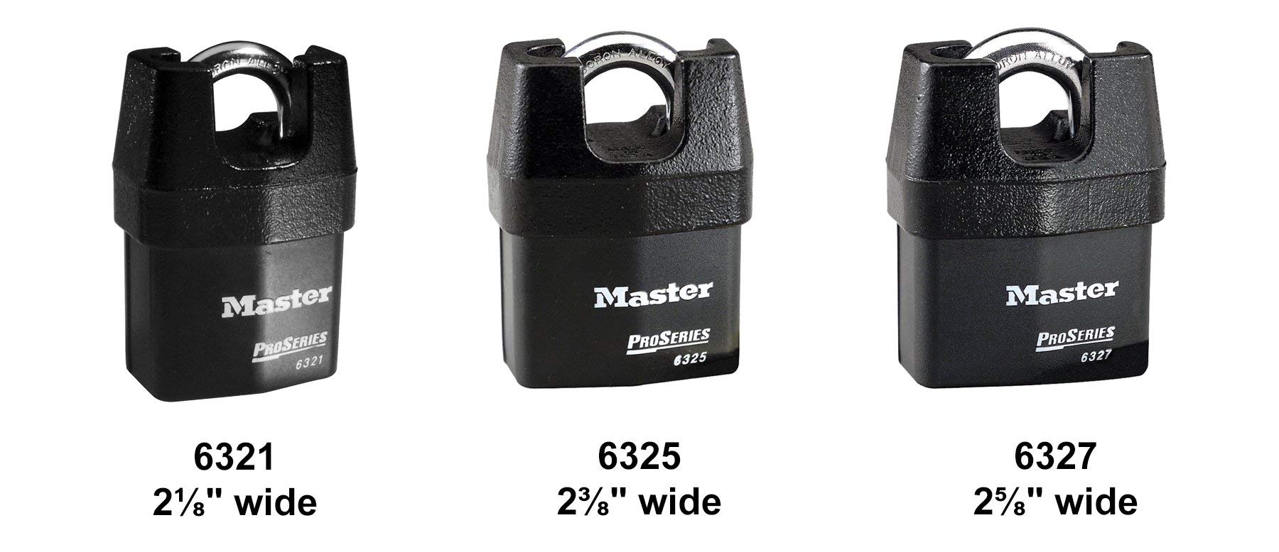 Master Lock Pro Series 6327NKA-2 High Security Padlock (2-Pack) with BumpStop Technology - Heavy Duty Outdoor & Indoor Use for Gates, Storage Units & Toolboxes