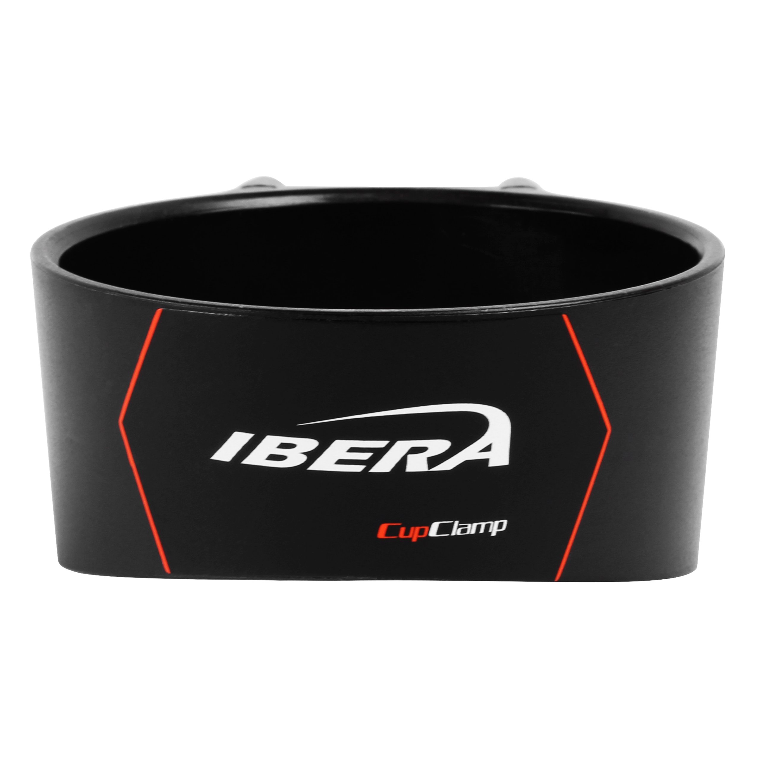 Ibera Bike Handlebar Cup Holder - Black Adjustable Water Bottle Mount for Road Bikes & Commuter Bicycles - Perfect for Cycling, Hiking & Outdoor Adventures