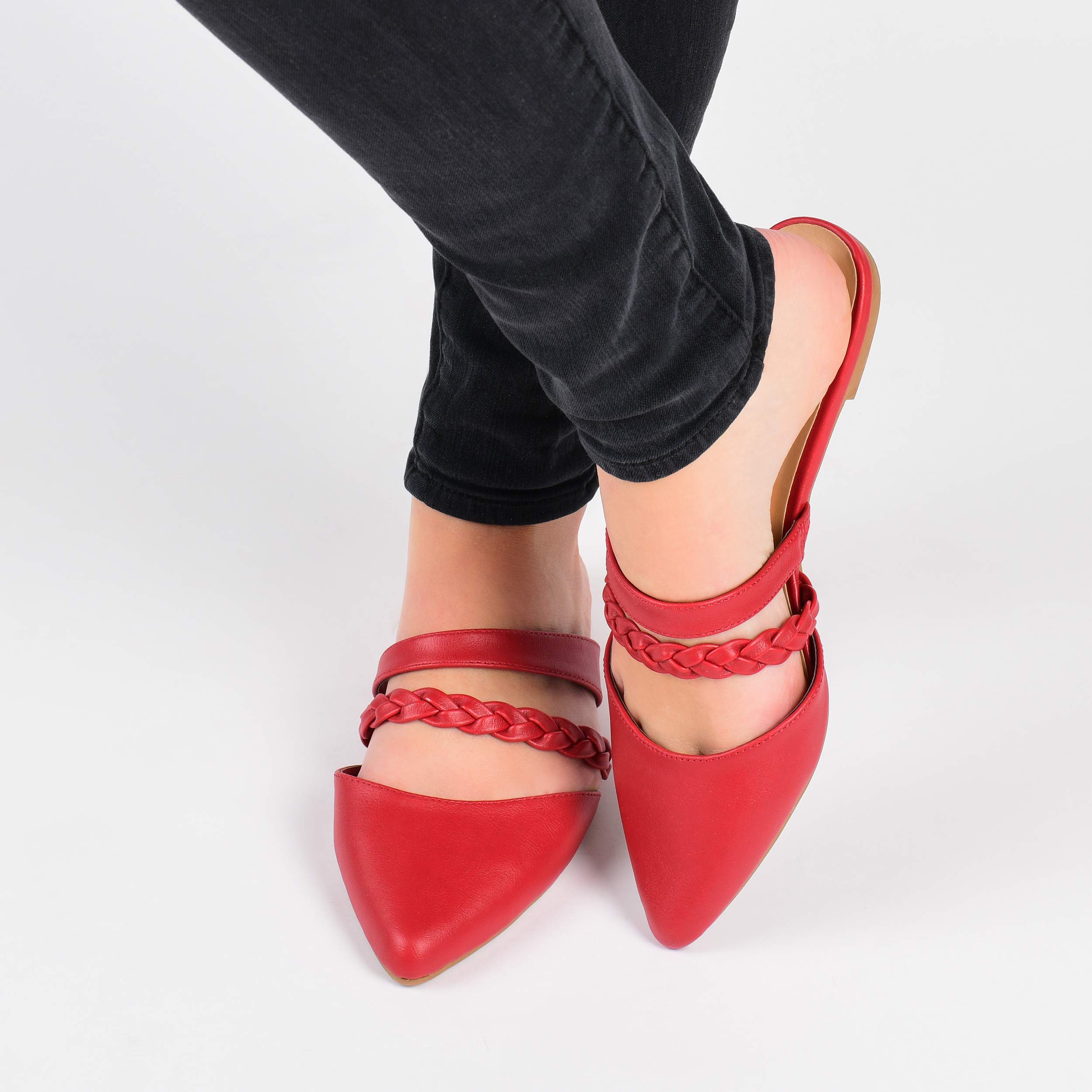 Journee Collection Women's Flats - Comfortable Ballet Shoes for Work & Casual Wear | Slip-On Loafers for Office, Travel & Everyday Use