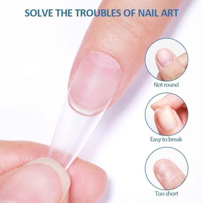 120pcs Oval Half Matte Clear False Nail Tips - Natural Looking Press On Nails for DIY Manicure at Home, Salon, or Special Occasions