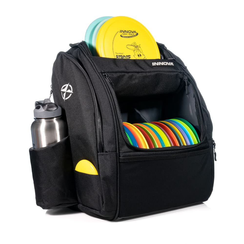 **Innova Discs Safari Pack Backpack - Durable Disc Golf Bag for Ultimate Frisbee Players (Black, One Size) - Perfect for Tournaments, Practice & Outdoor Adventures**