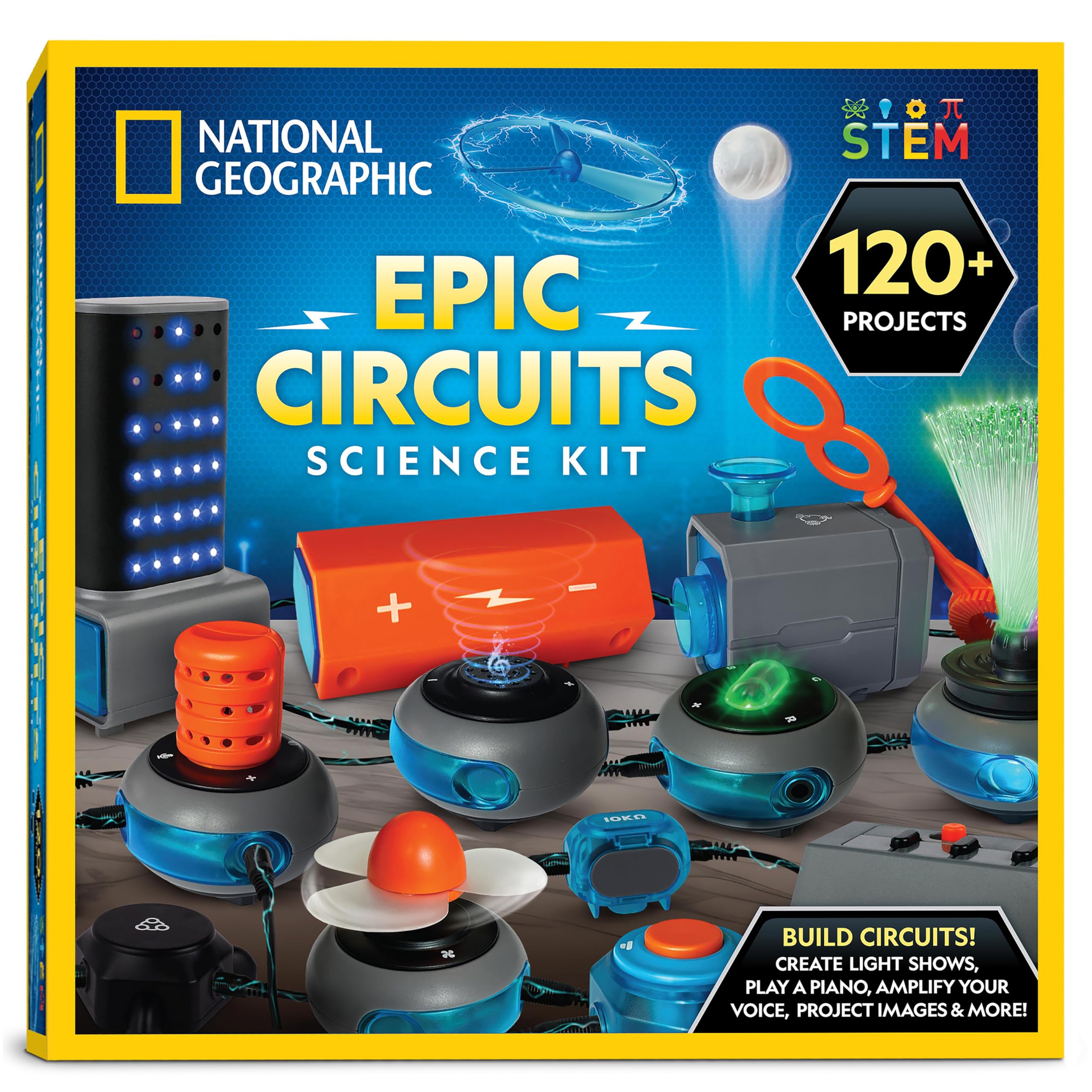 National Geographic Circuit Kit - STEM Toy for Kids with 120 Projects | Science Learning & Home Education