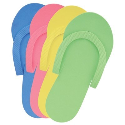 Non-Slip Pedicure Slippers - 12 Pairs for Spa, Salon & Home Use - Comfortable & Durable Footwear for Relaxation & Hygiene