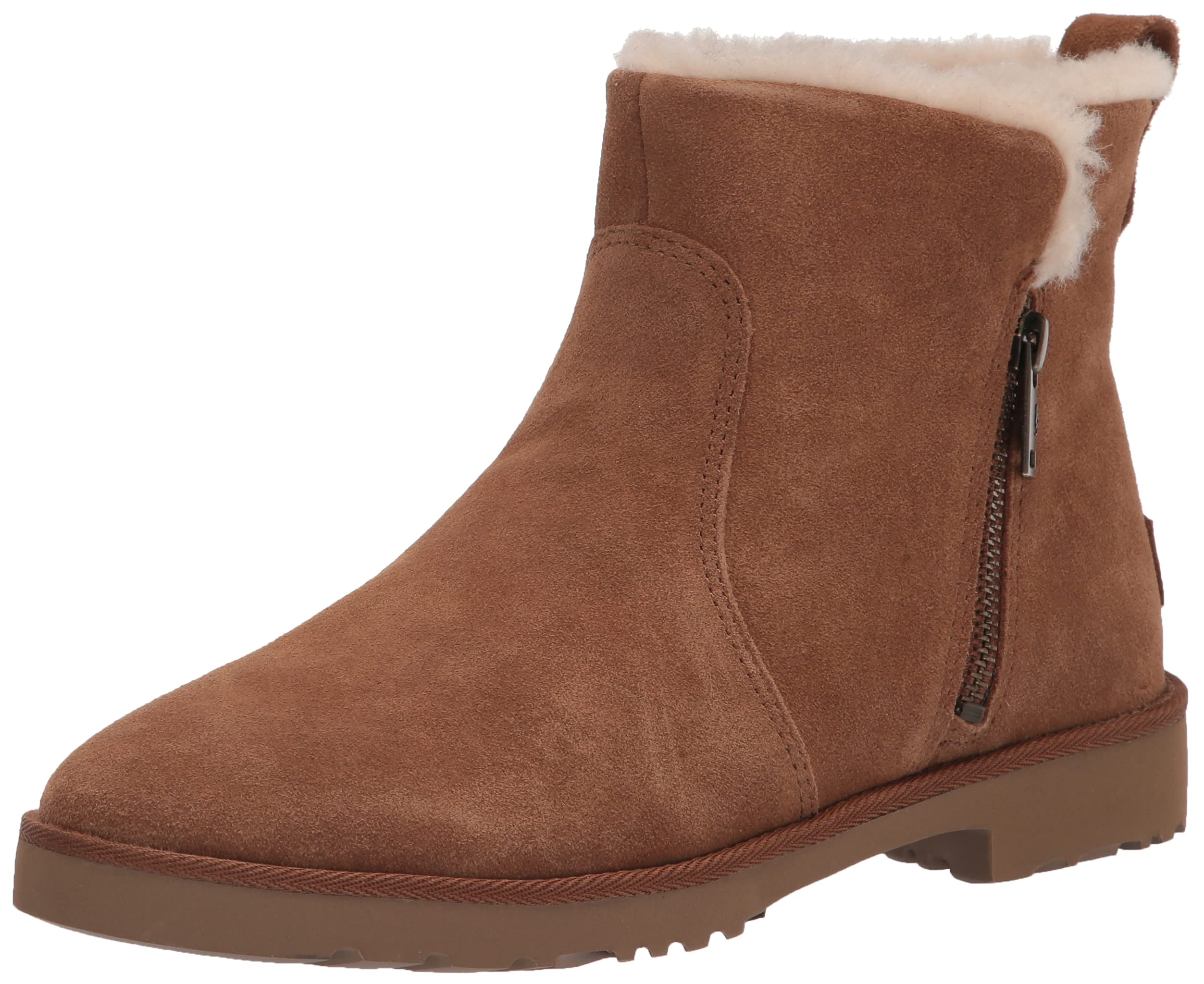 UGG Women's Romely Zip Fashion Boots - Waterproof Winter Boots for Women, Comfortable & Stylish Snow Boots with Side Zipper - Perfect for Cold Weather, Snowy Days & Outdoor Activities